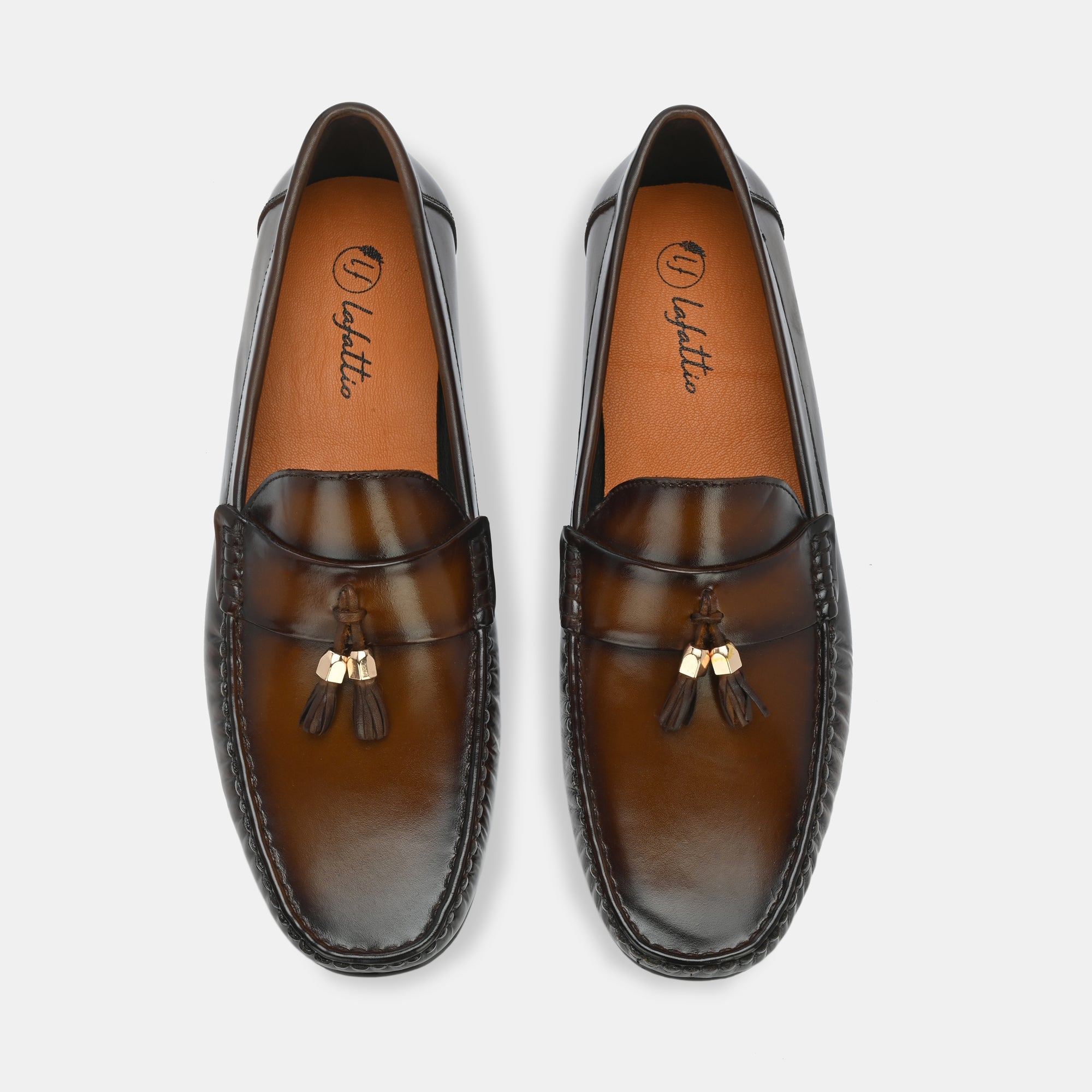 Black Tassel Loafers by Lafattio