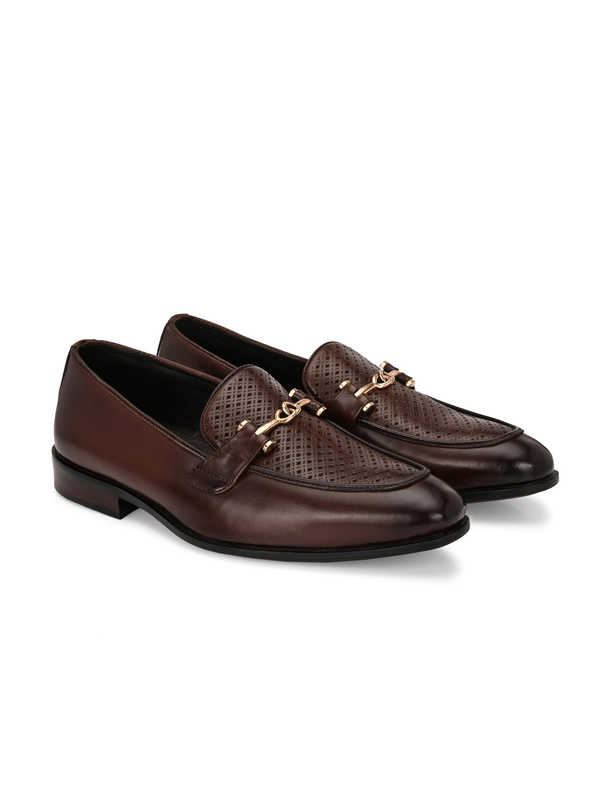 Buckled Formal Loafers For Men by Egoss