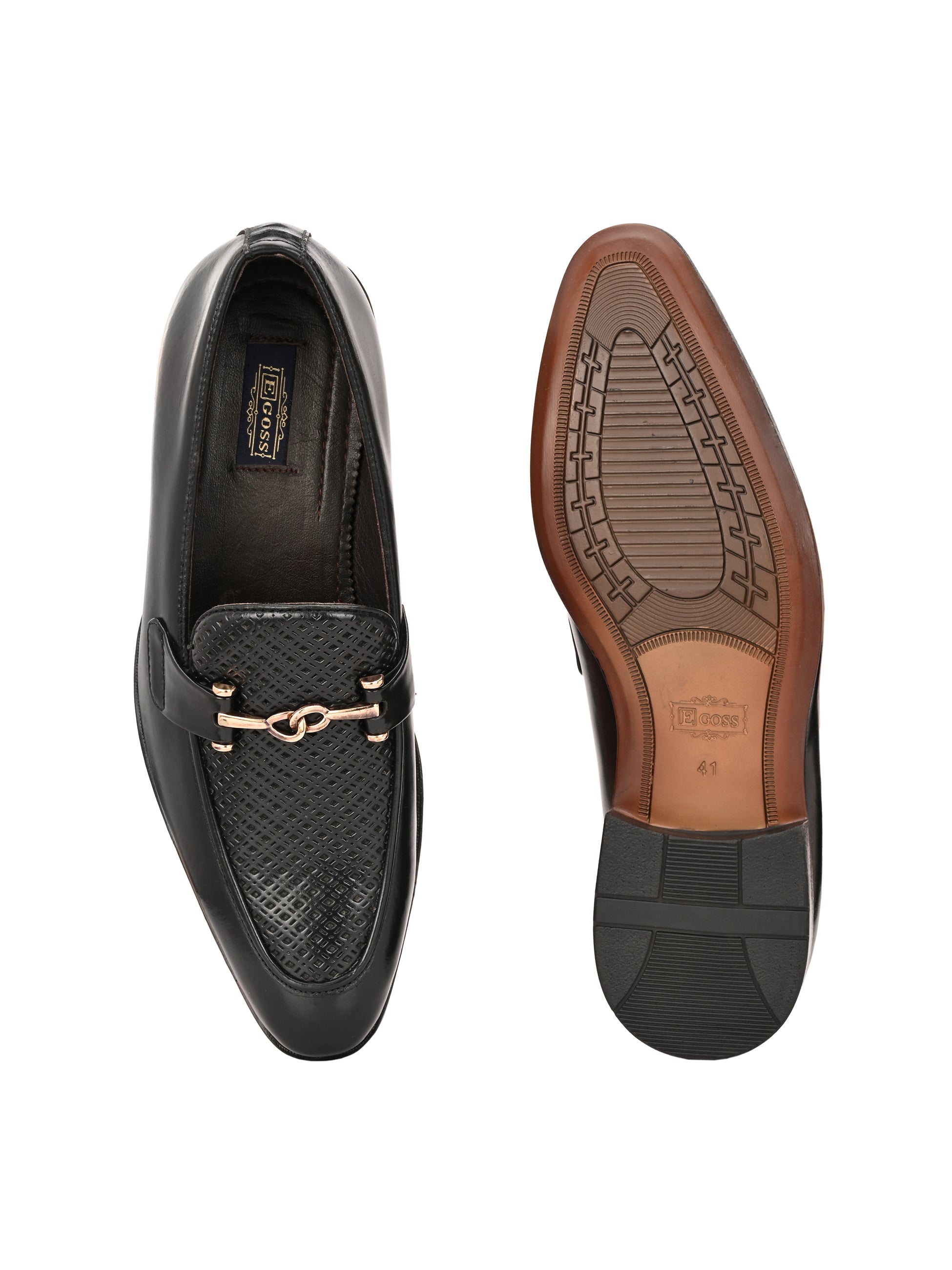 Buckled Formal Loafers For Men by Egoss