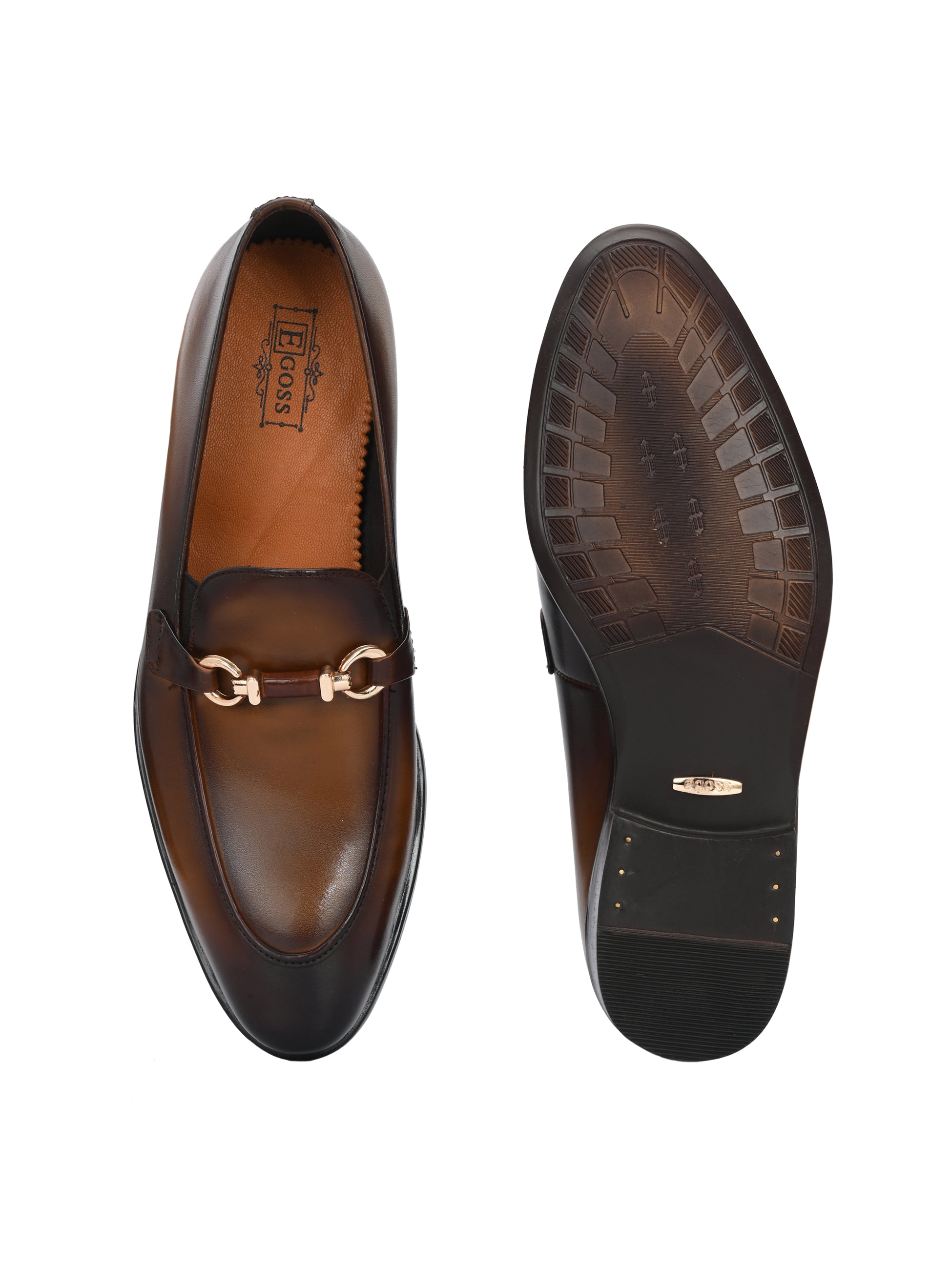 Egoss Platinum Loafers For Men