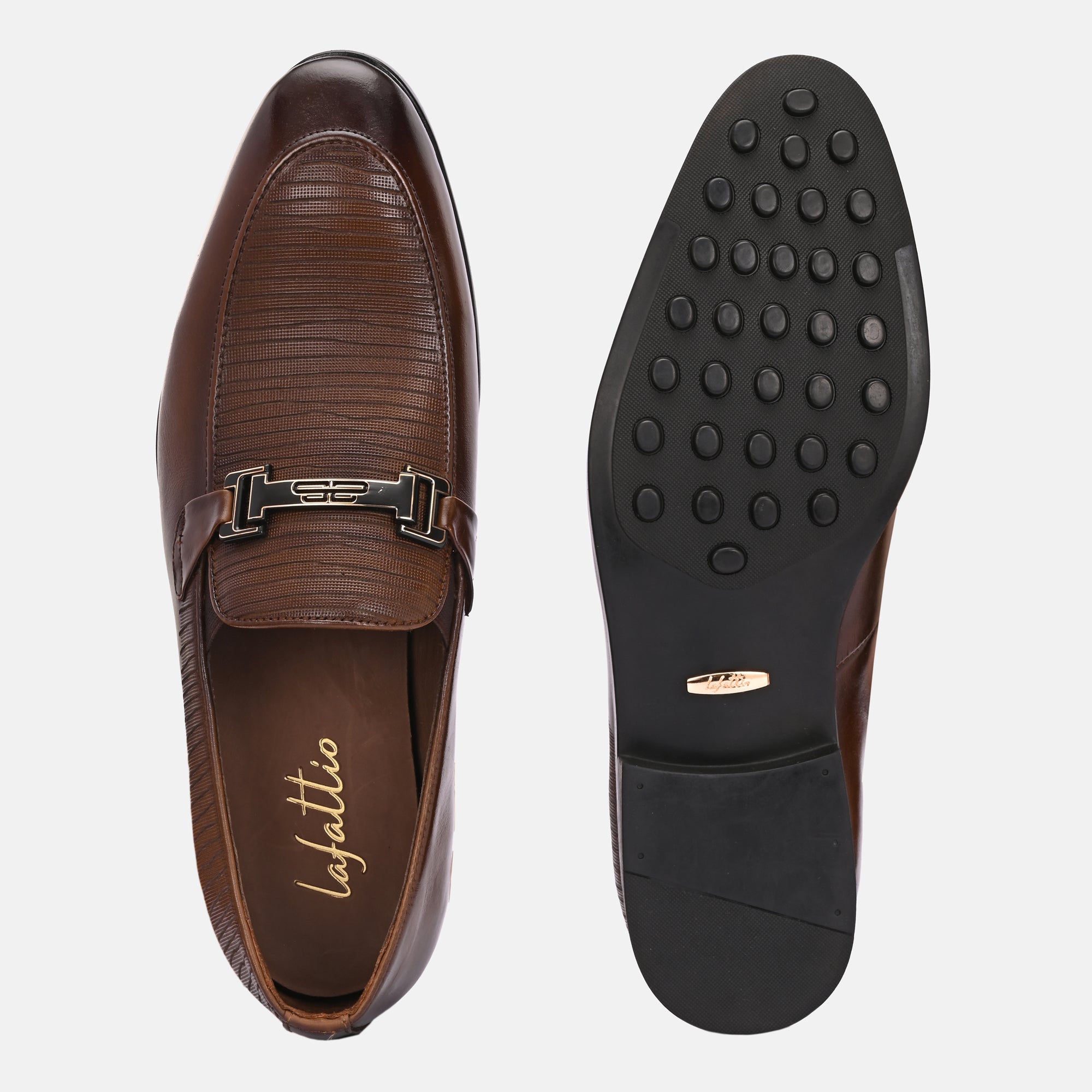 Buckled Party Loafers by Lafattio