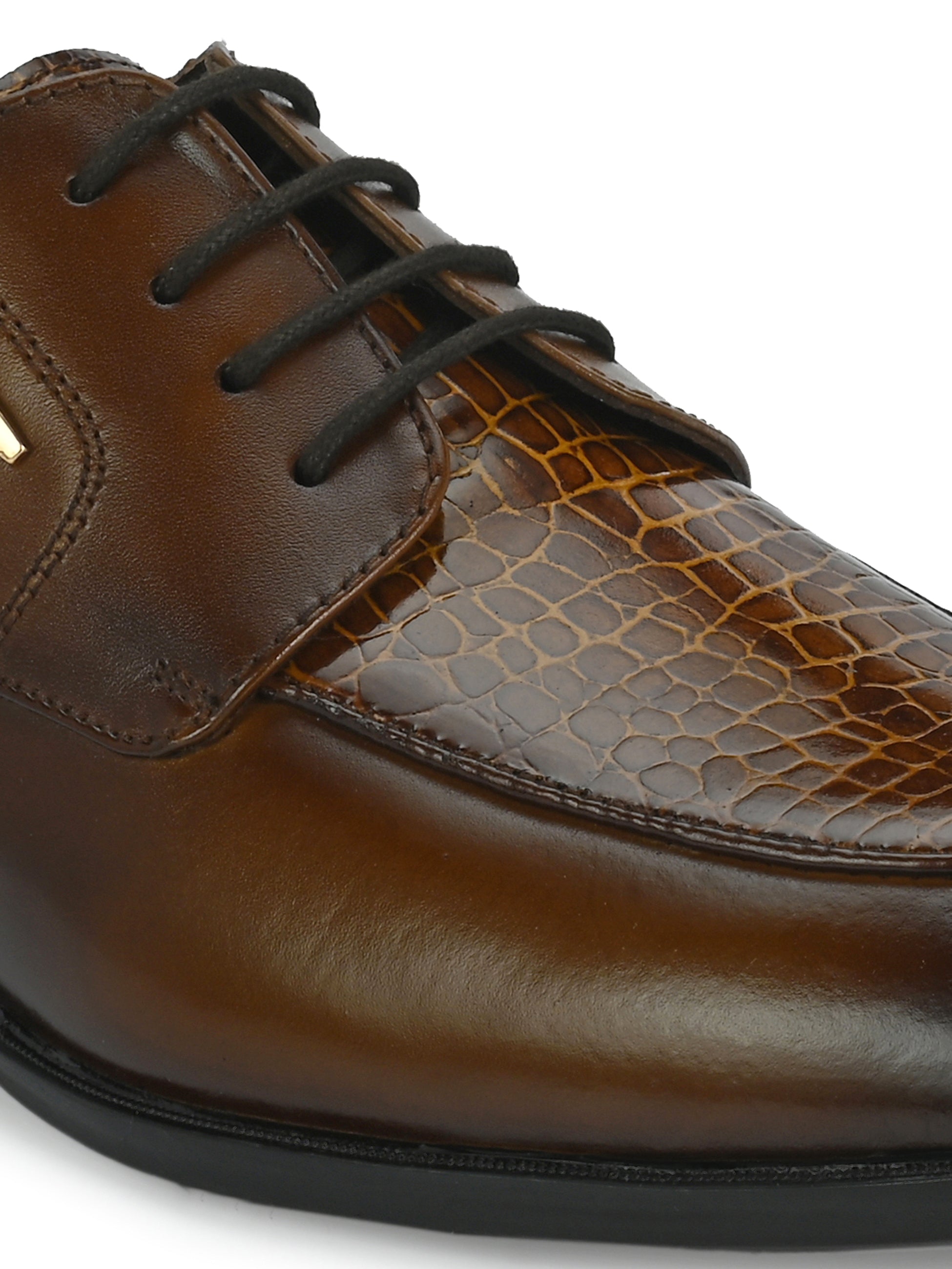 Egoss Platinum Lace-Up Shoes For Men