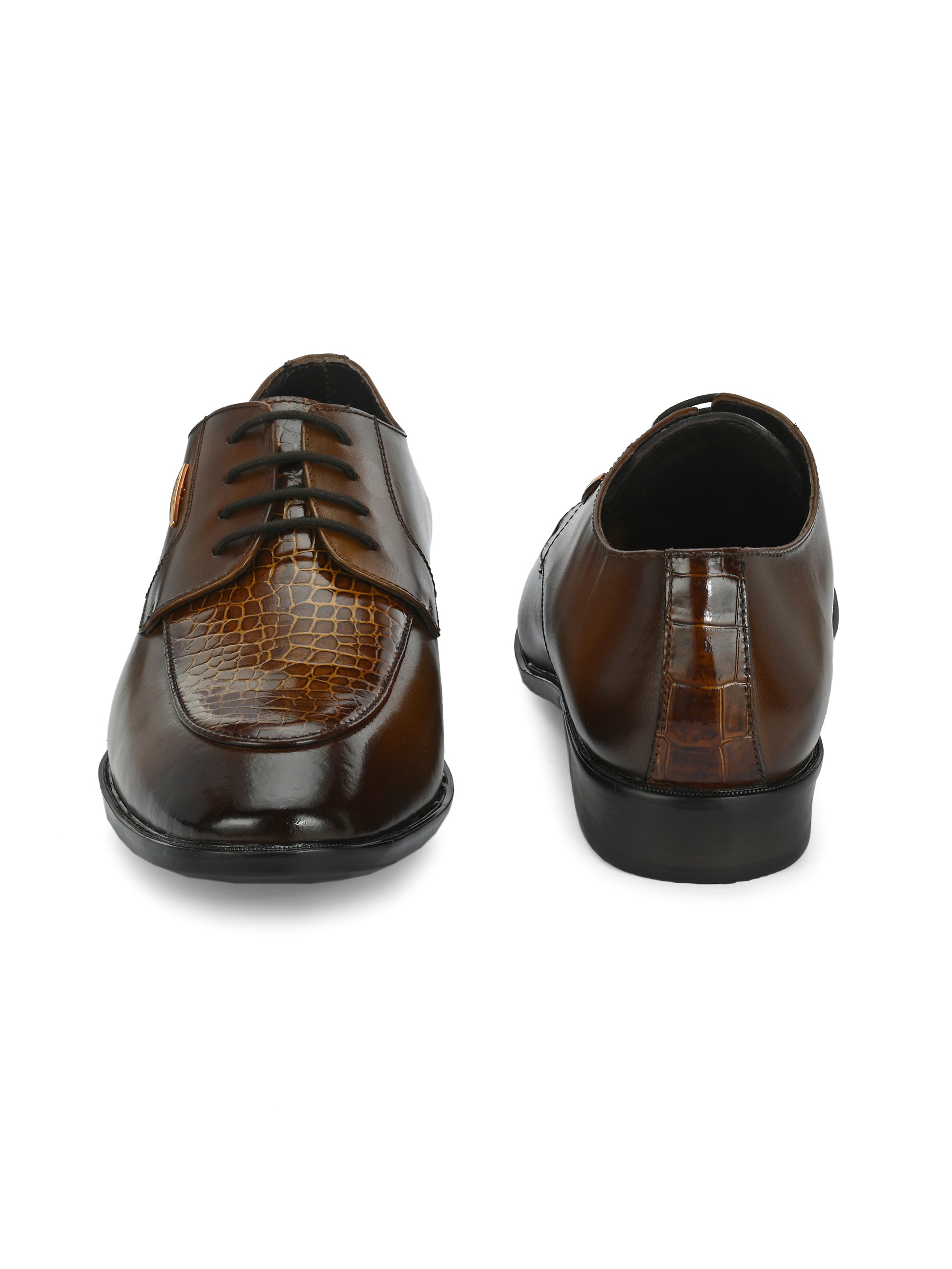 Egoss Platinum Lace-Up Shoes For Men