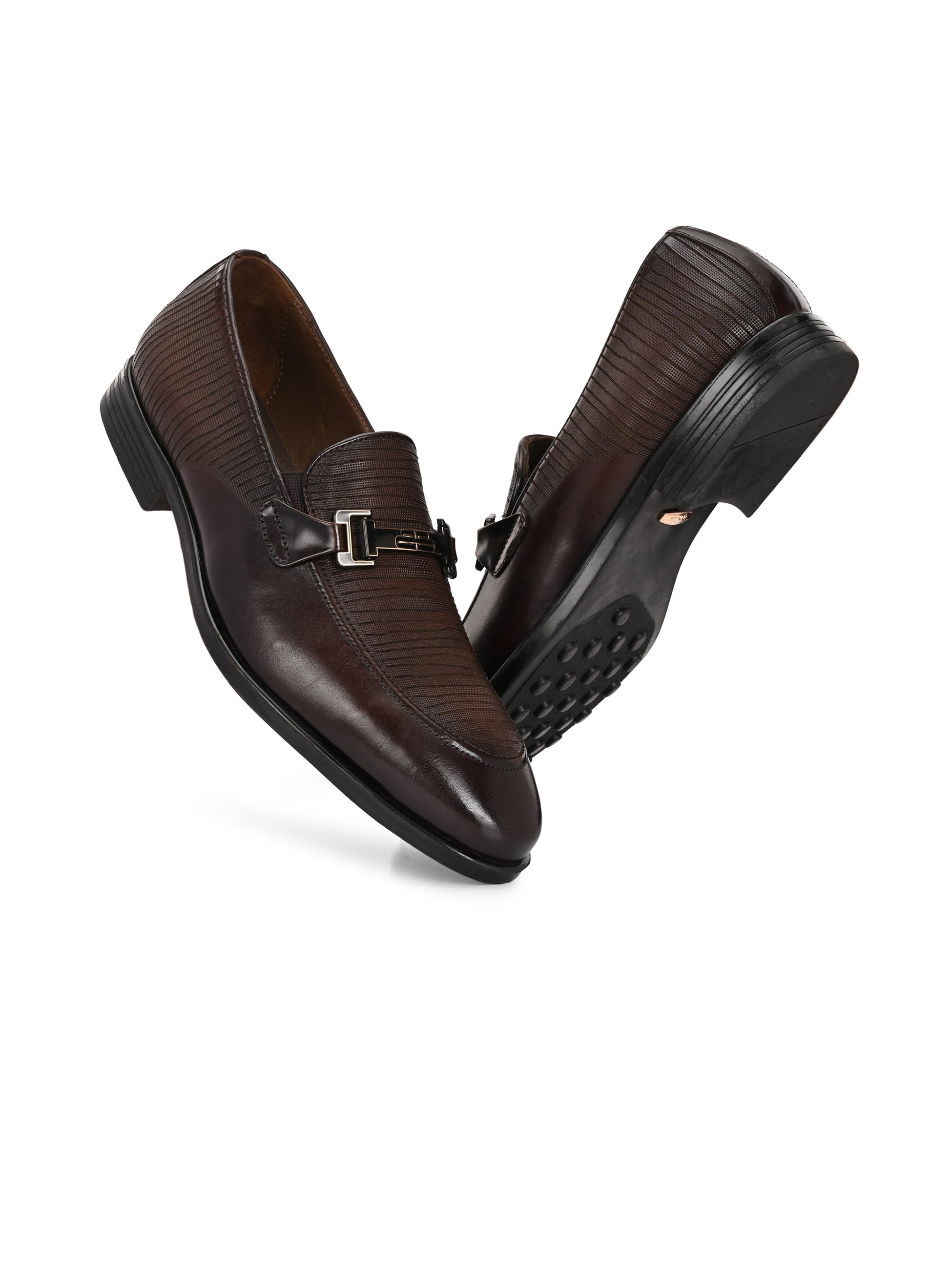 Buckled Party Loafers by Lafattio