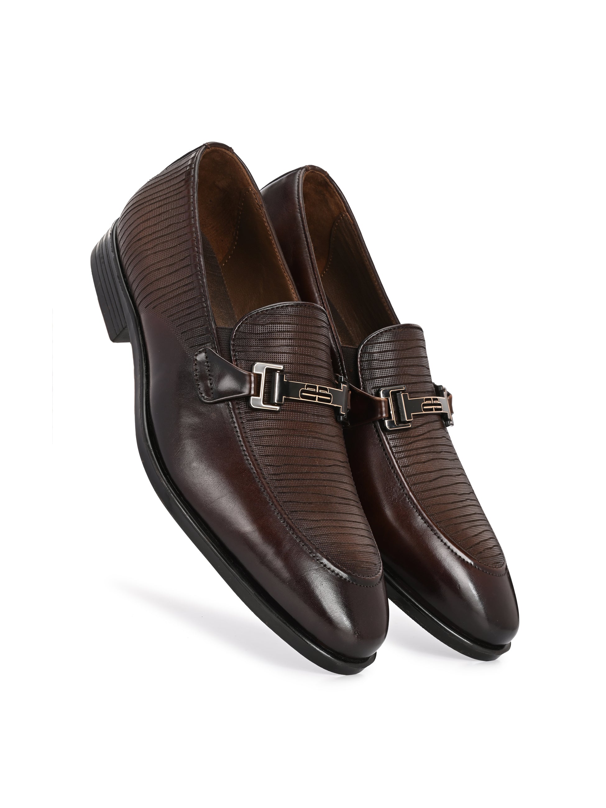 Buckled Party Loafers by Lafattio