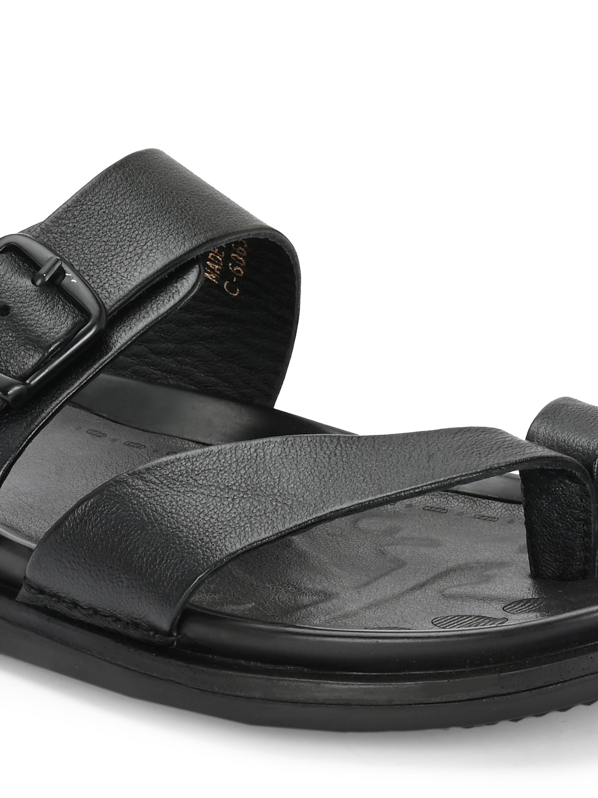 Egoss Leather Slippers For Men