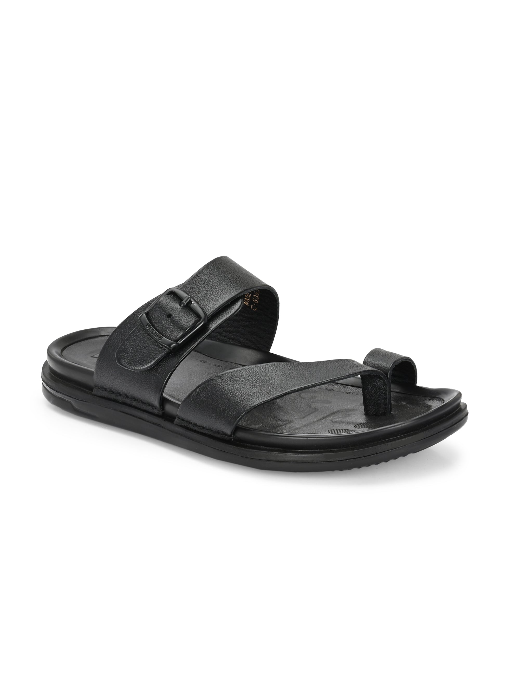 Egoss Leather Slippers For Men