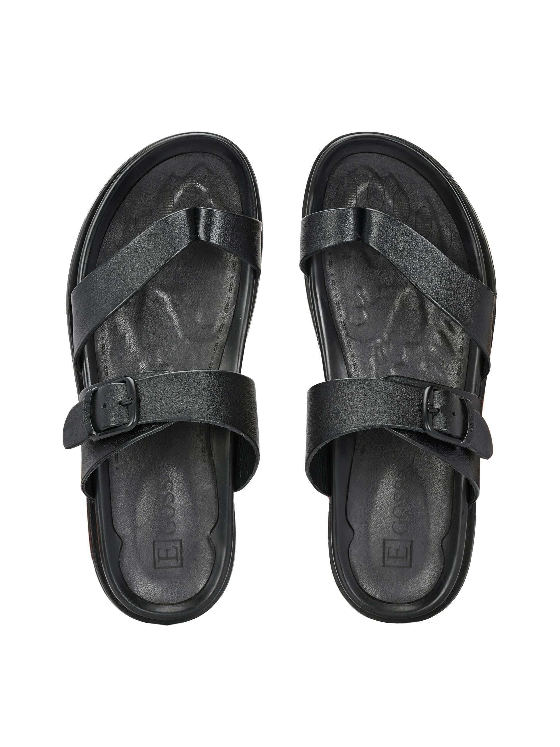 Egoss Leather Slippers For Men