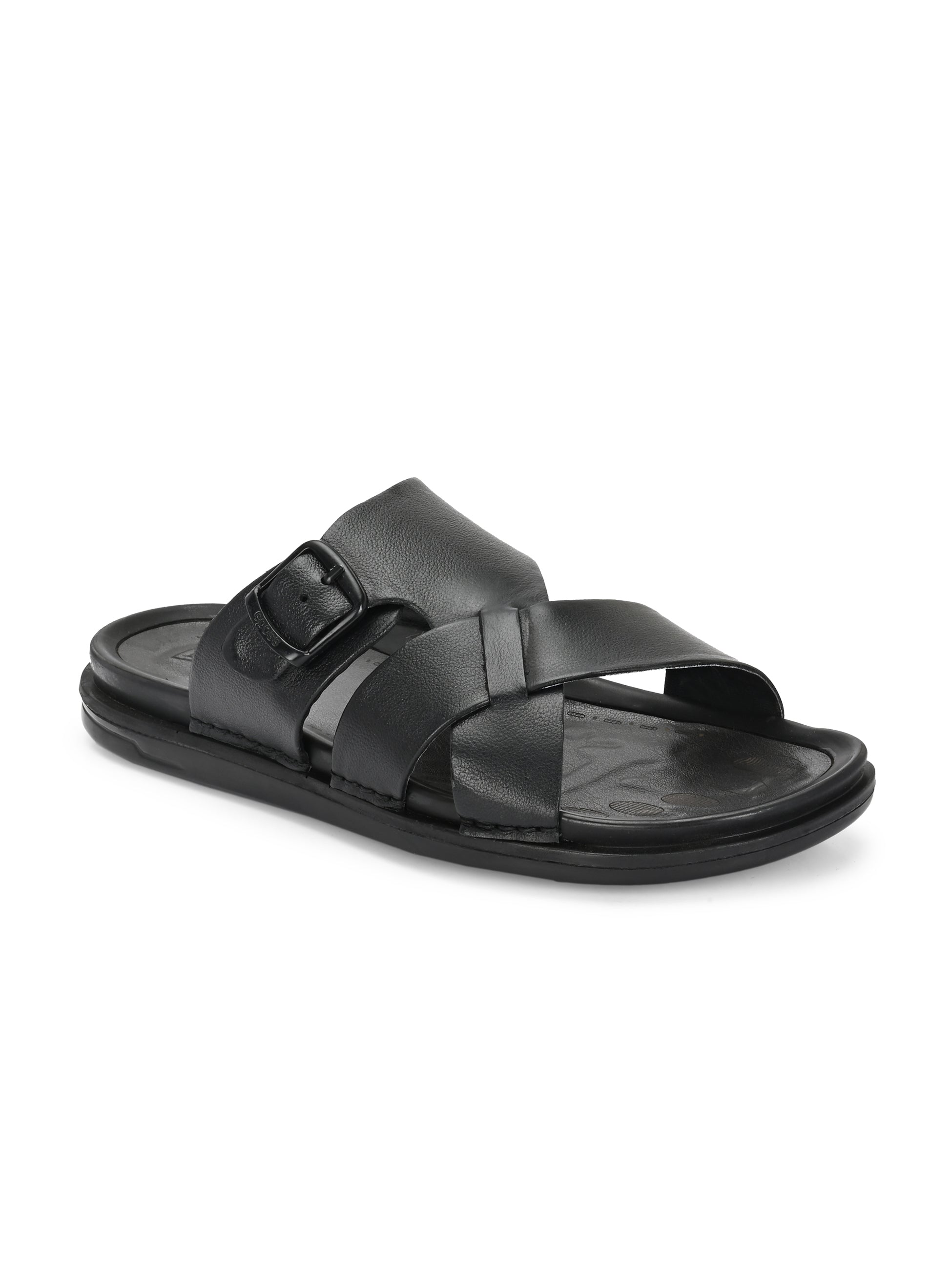 Egoss Leather Slippers For Men