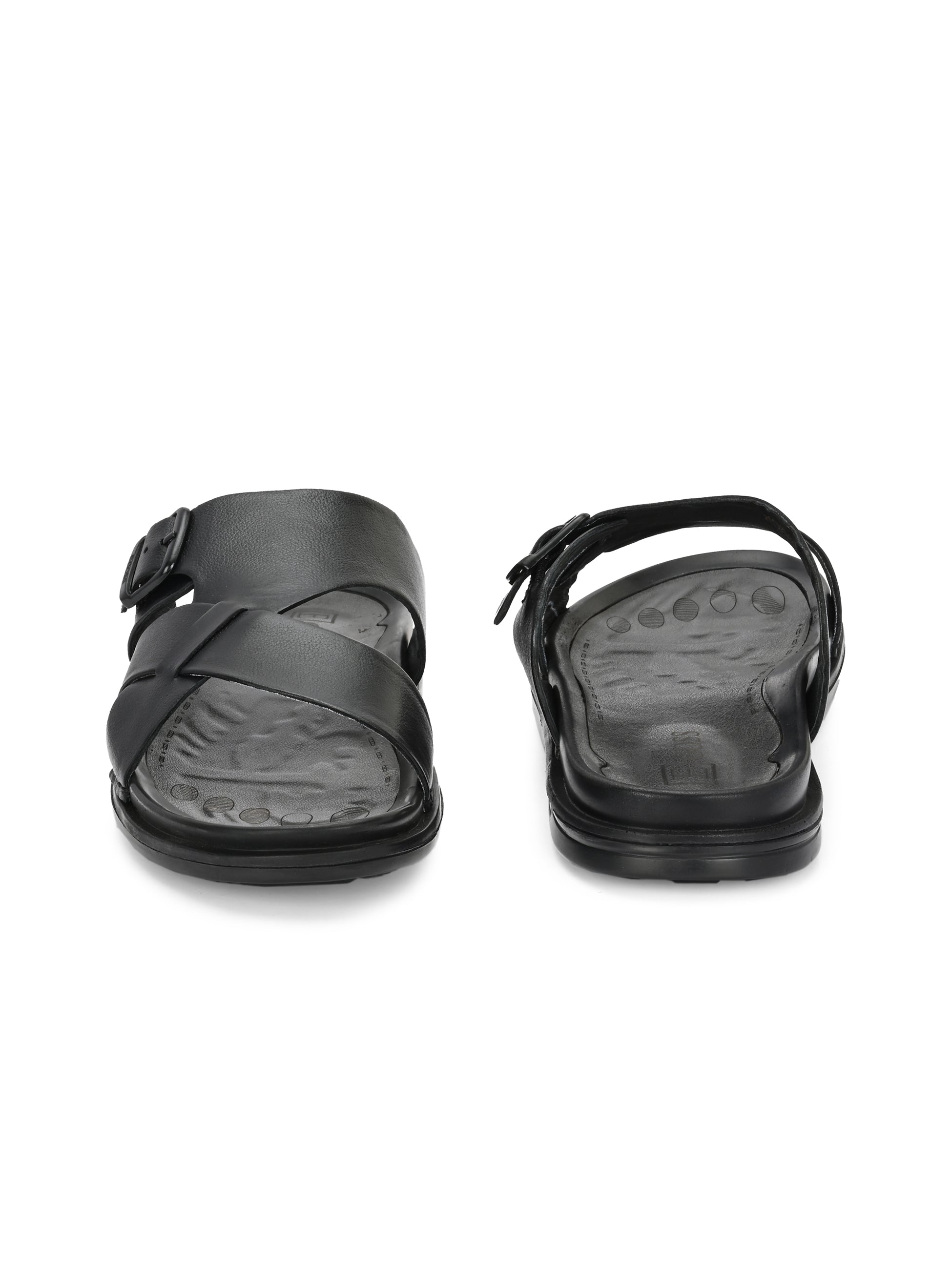 Egoss Leather Slippers For Men