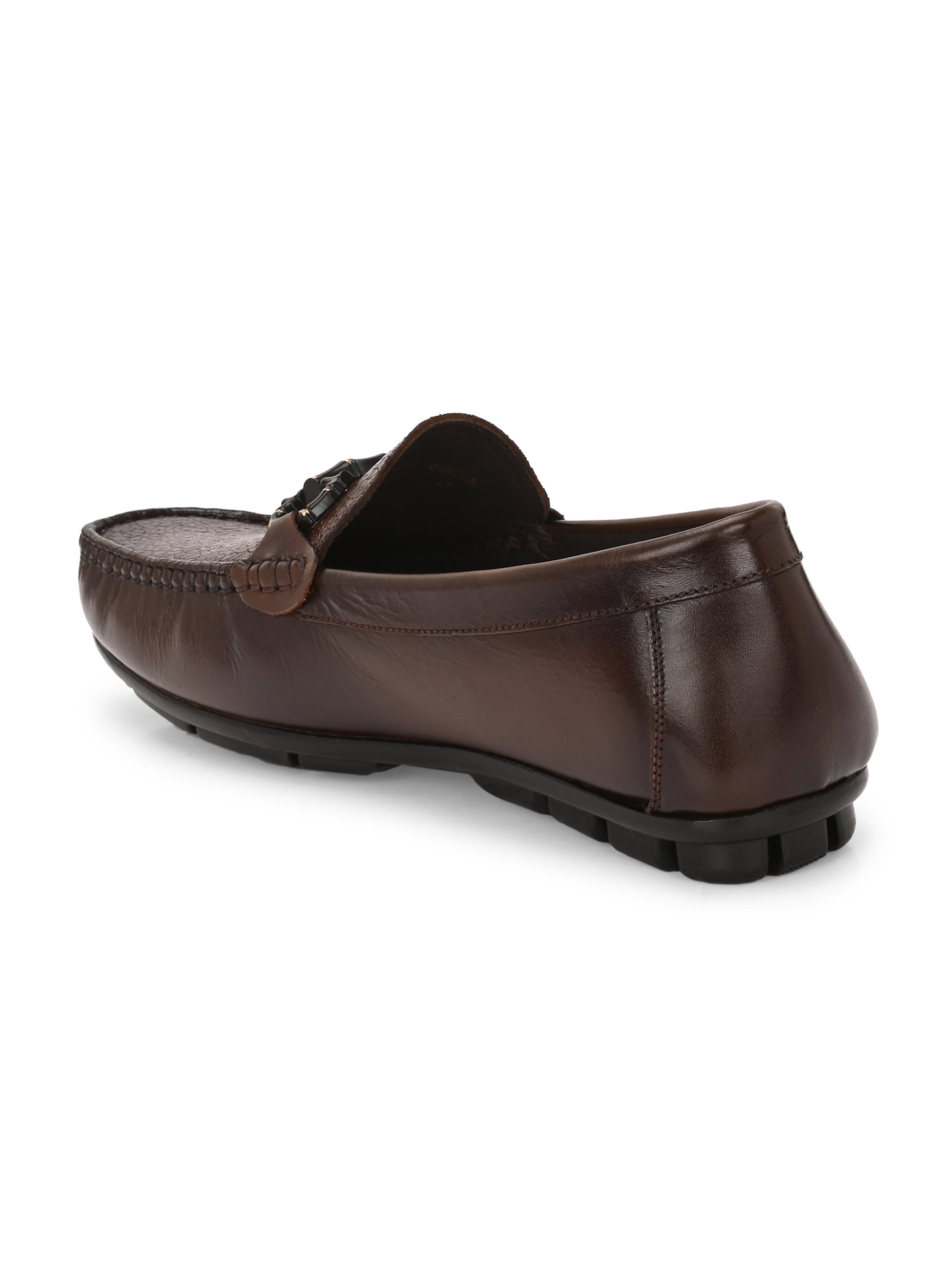 Egoss Platinum Printed Loafers For Men