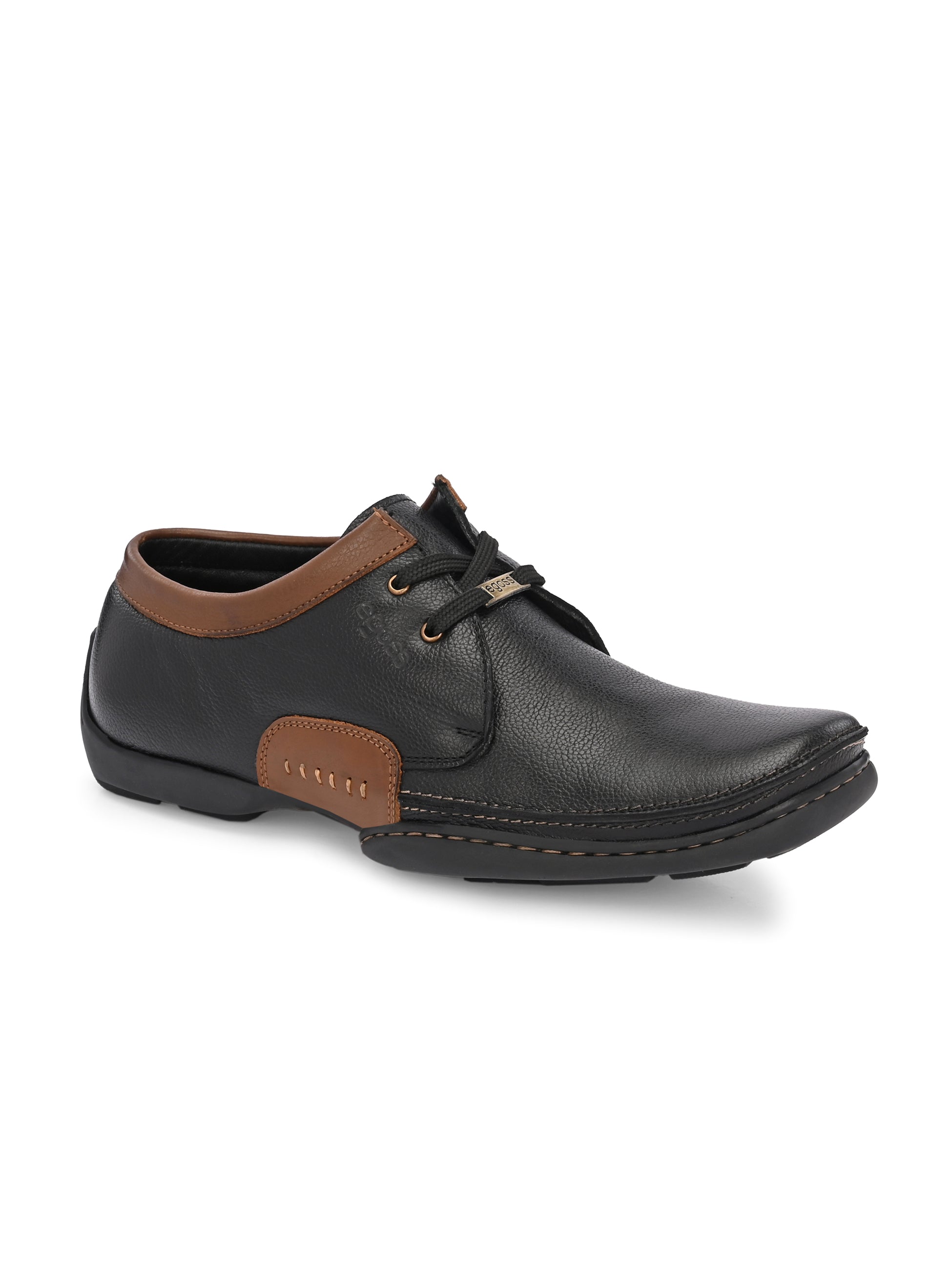 Egoss Casual Derby Lace Up Leather Shoes For Men