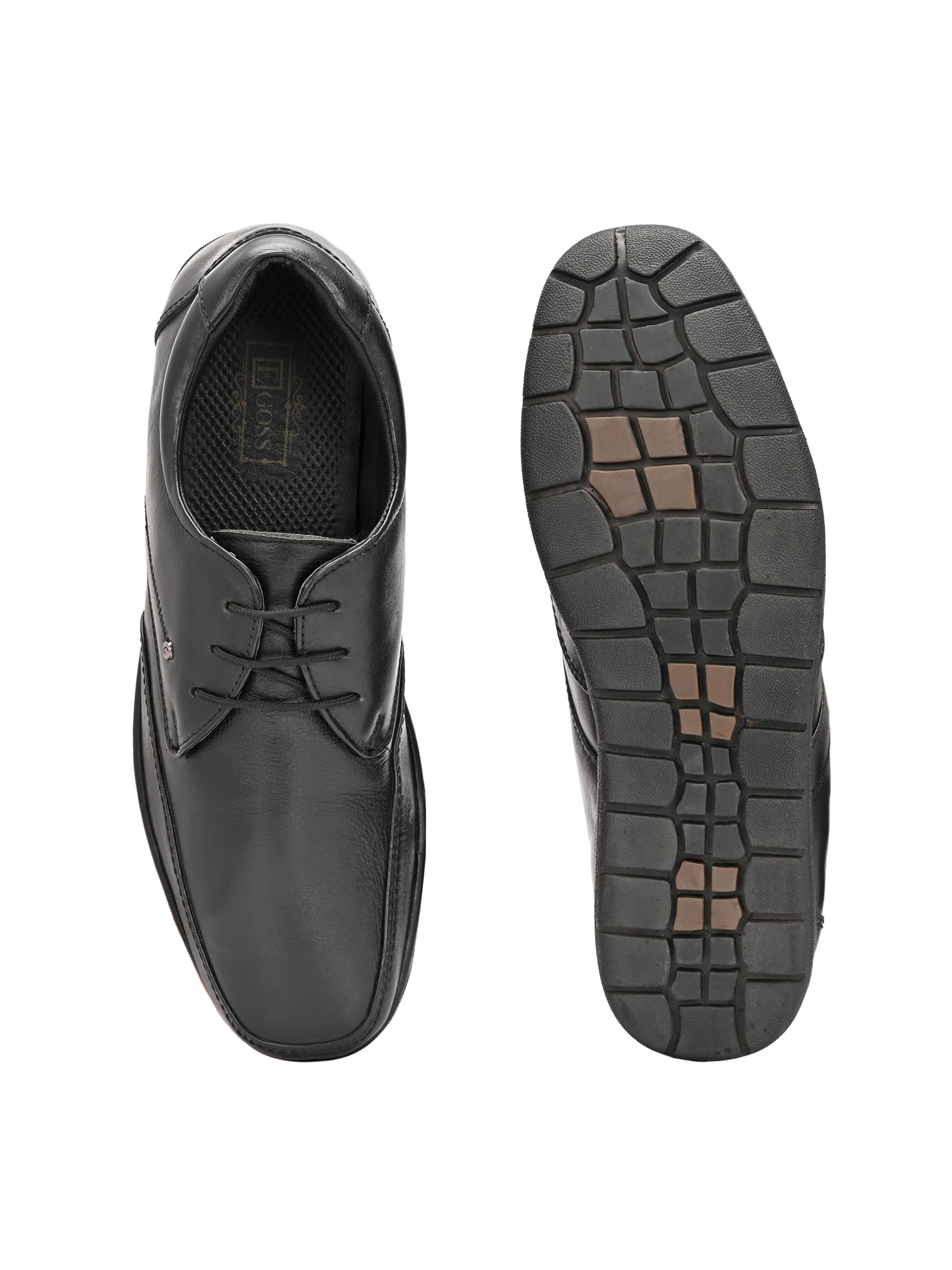 Egoss Casual Derby Lace Up Leather Shoes For Men