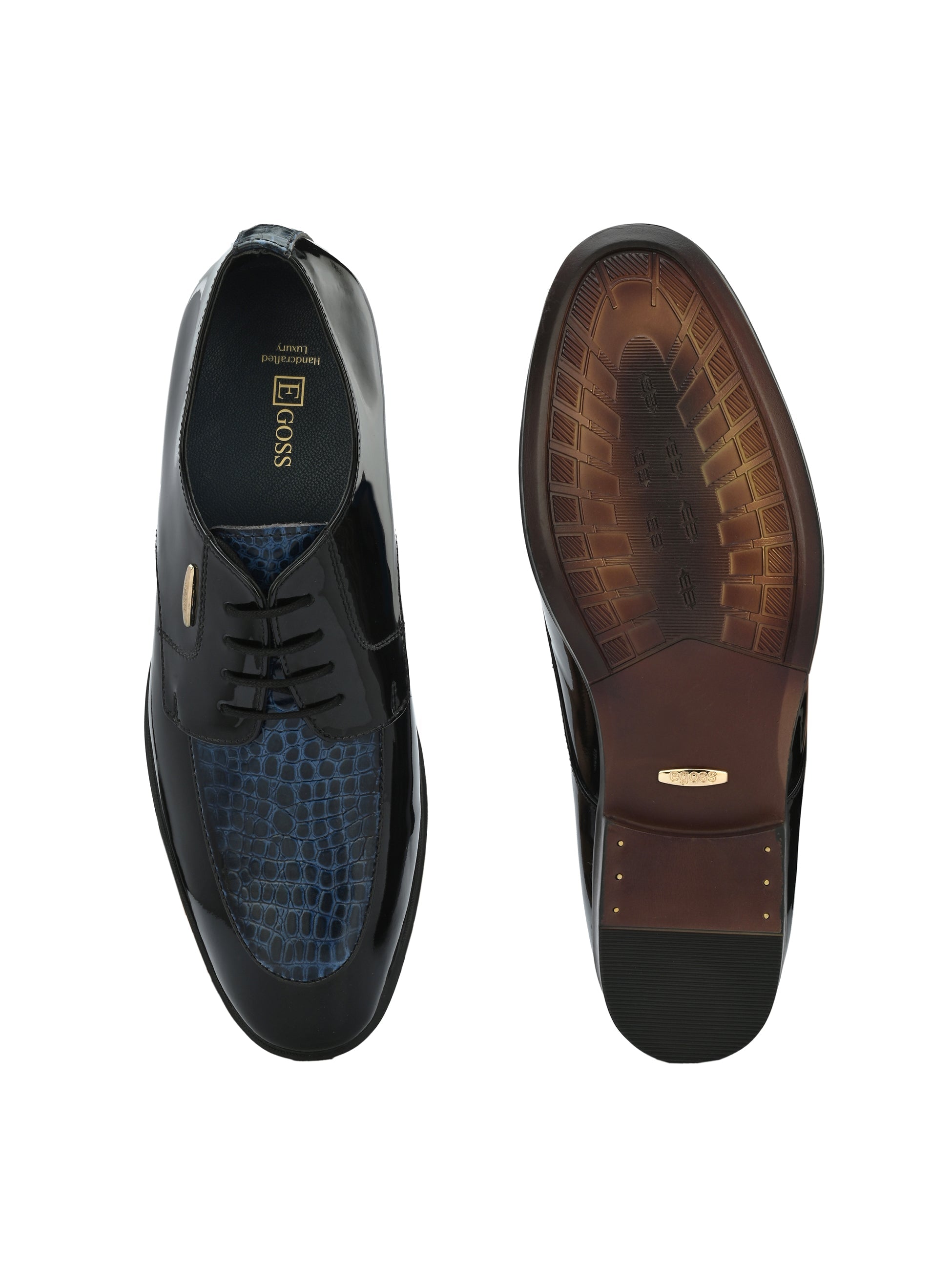 Egoss Platinum Lace-Up Shoes For Men