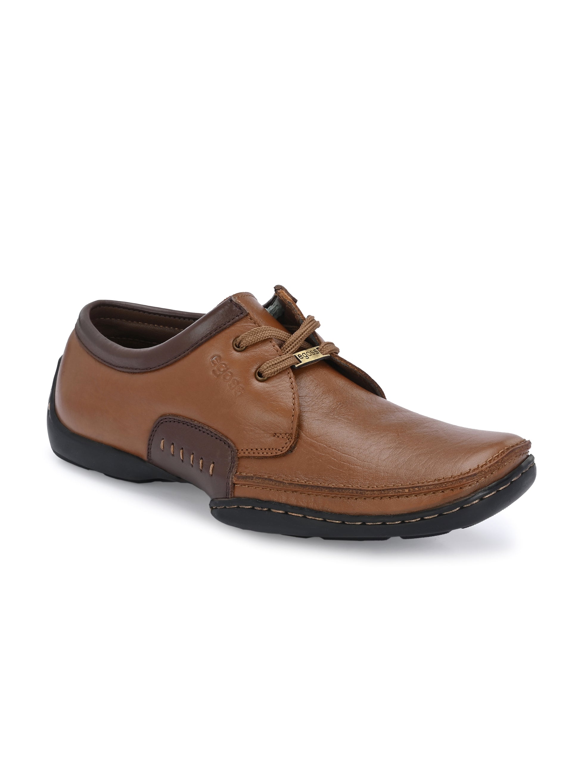 Egoss Casual Derby Lace Up Leather Shoes For Men