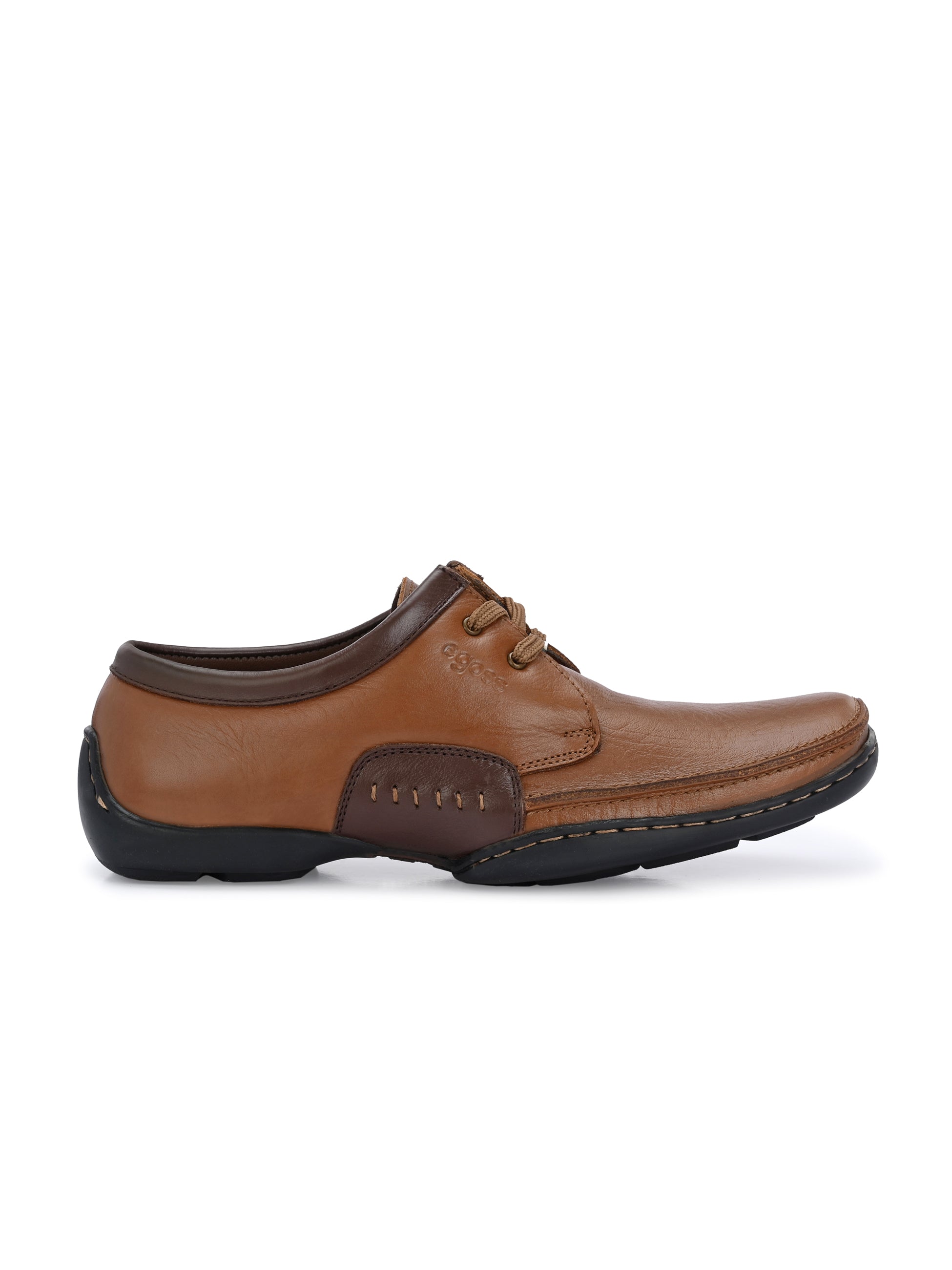 Egoss Casual Derby Lace Up Leather Shoes For Men