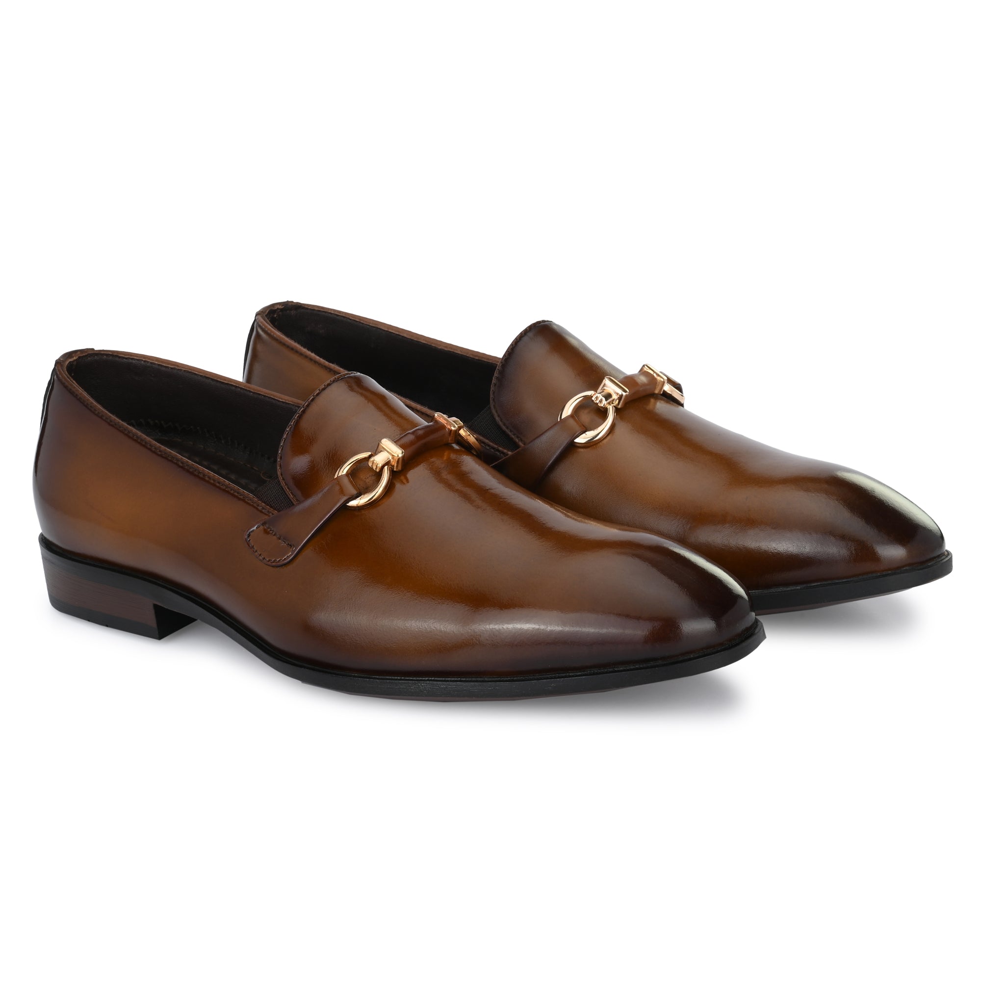 Egoss Buckled Formal Loafers For Men