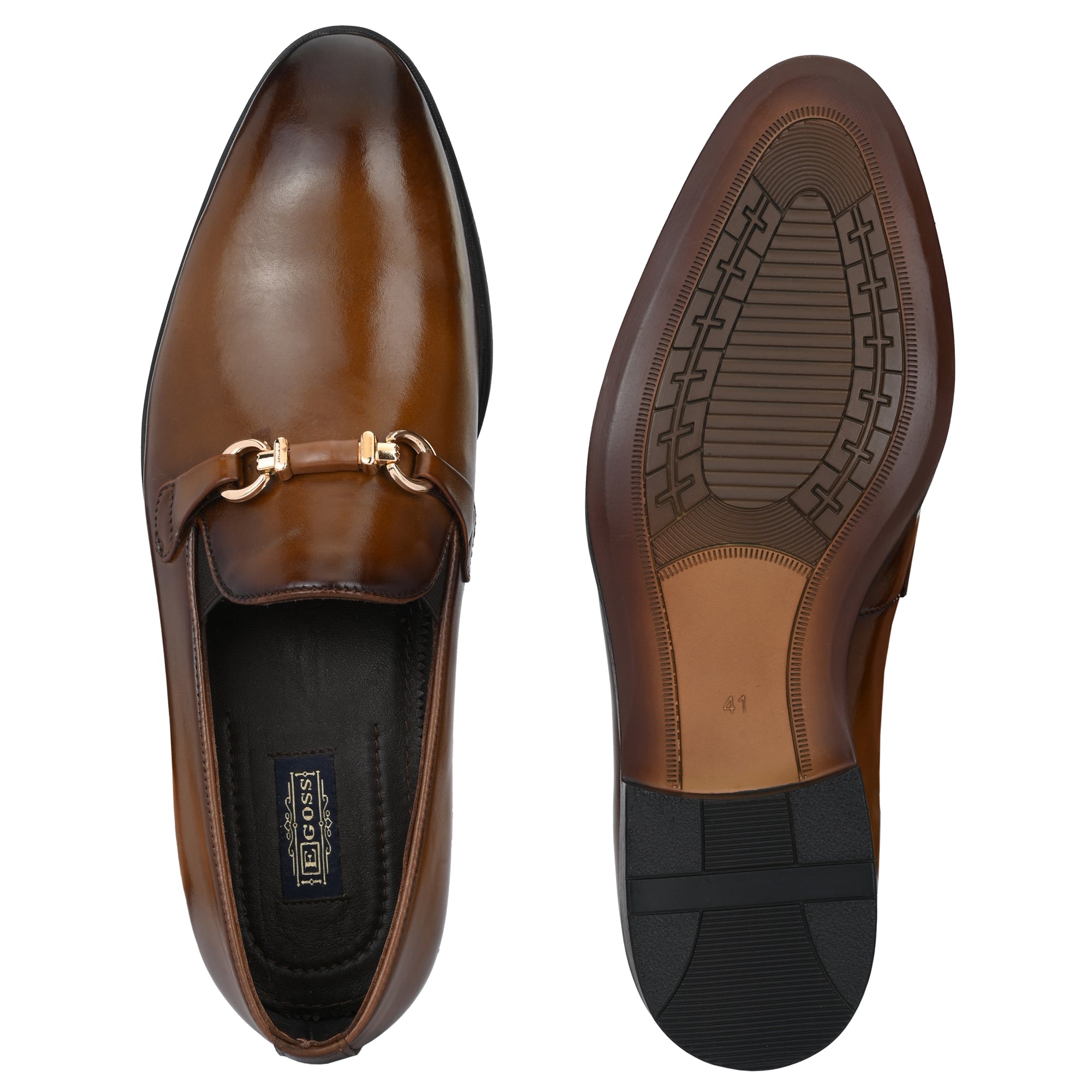 Egoss Buckled Formal Loafers For Men
