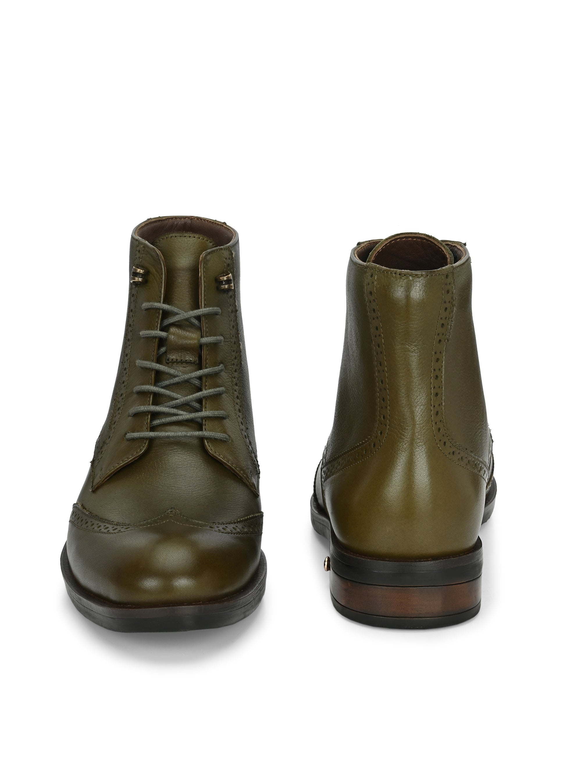 Mudtrail Lace-Up High Ankle Boots by Aspeerio