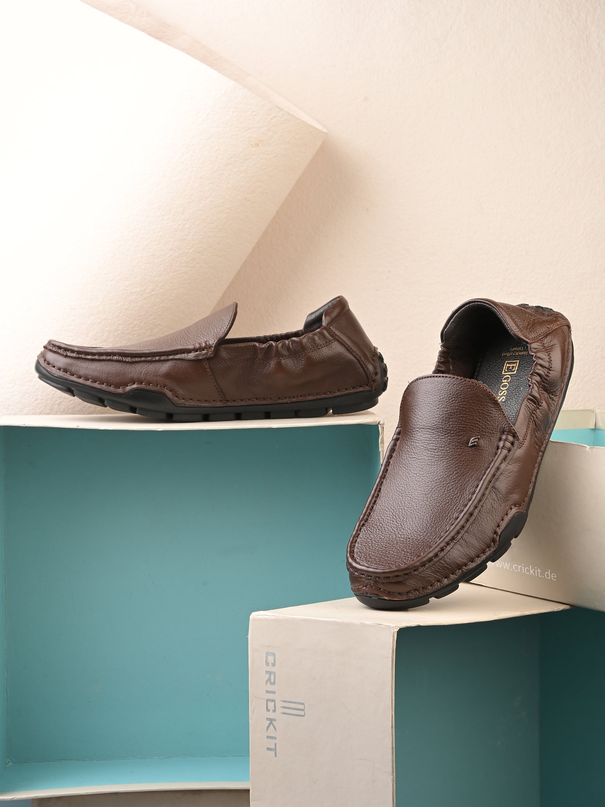 Egoss Casual Leather Loafers For Men