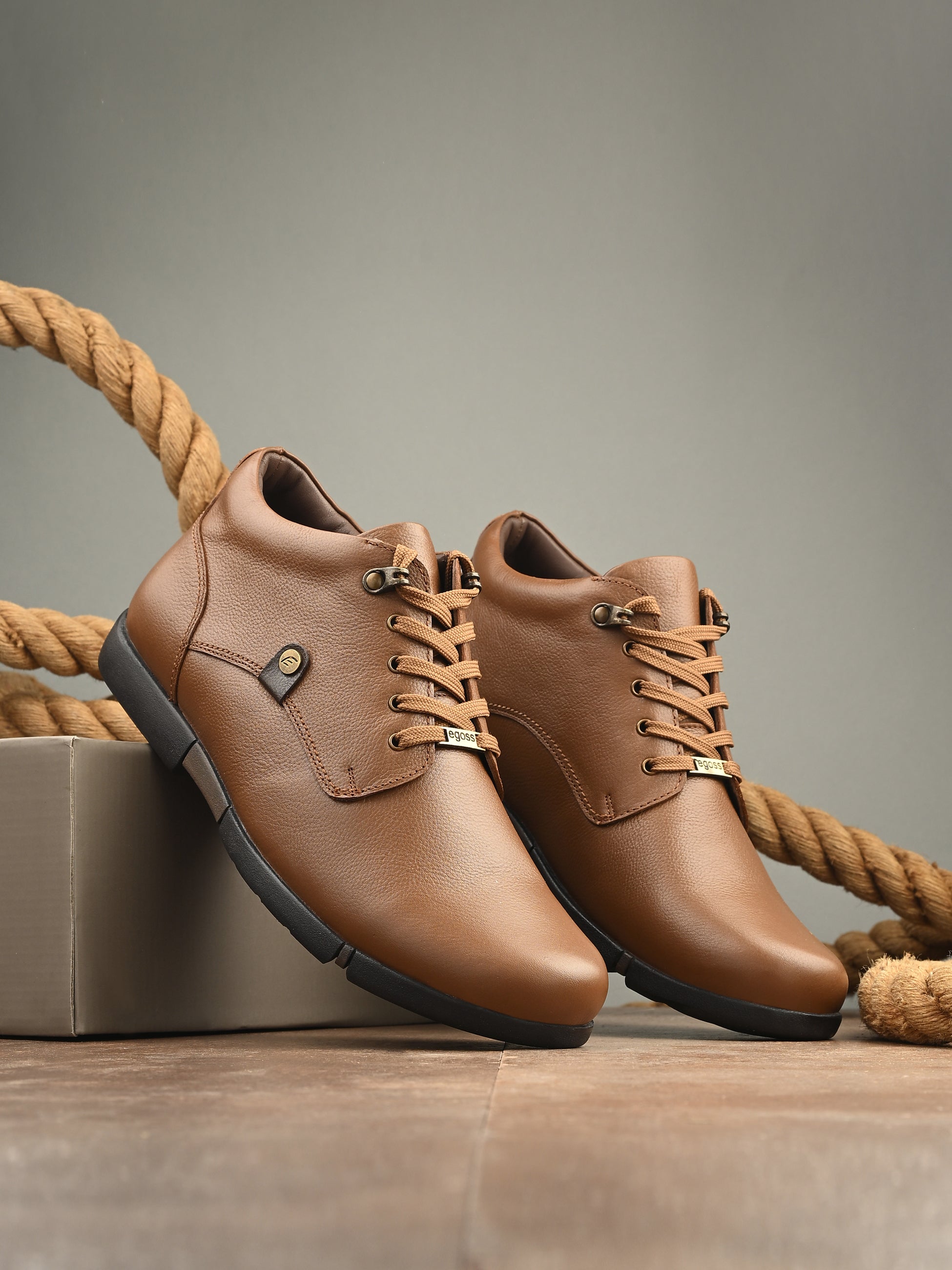 Egoss Casual Lace-Up Boots For Men