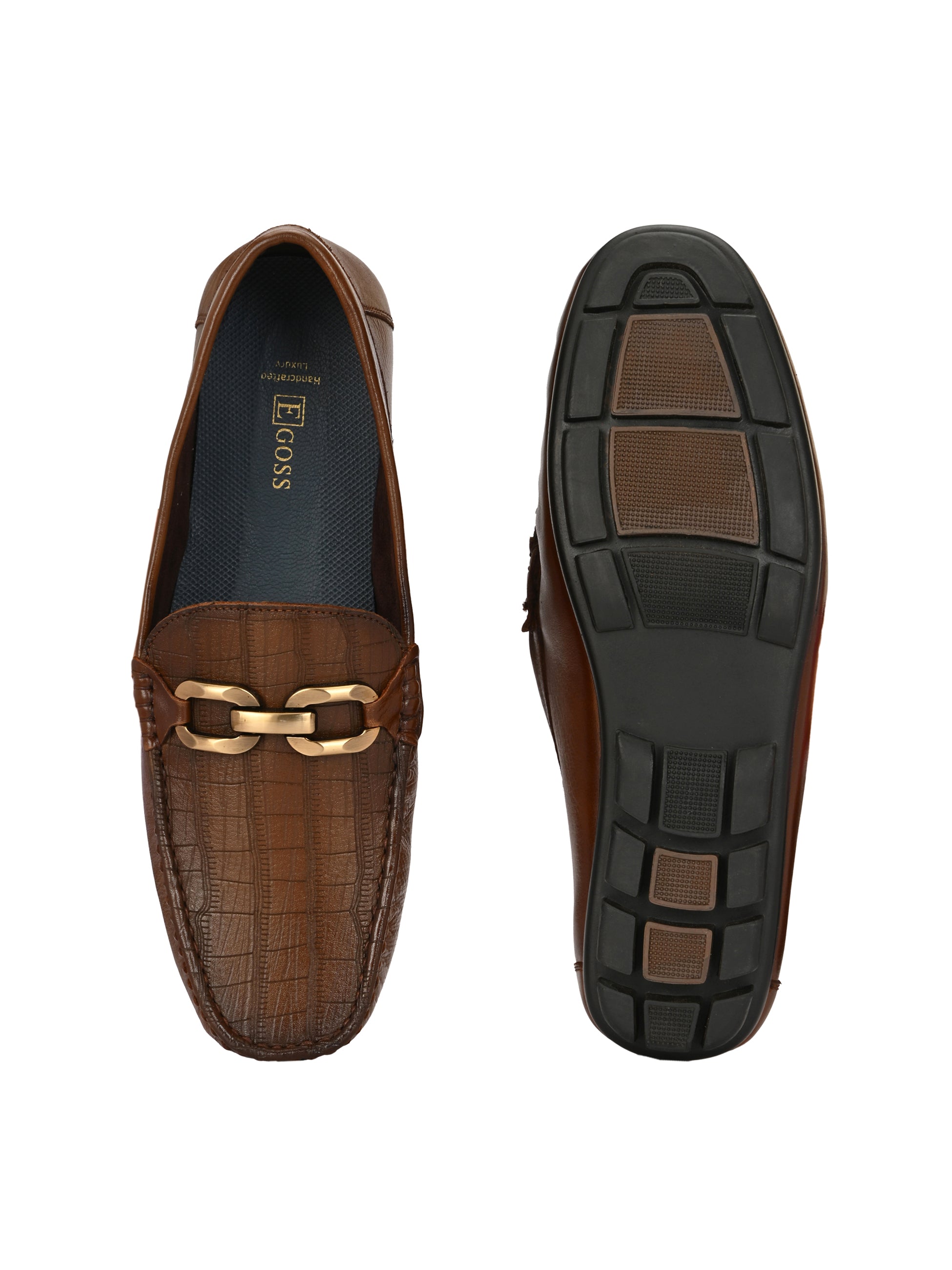 Egoss Printed Loafers For Men