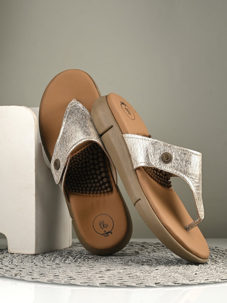 Glitter Glam Slippers by Lady Boss