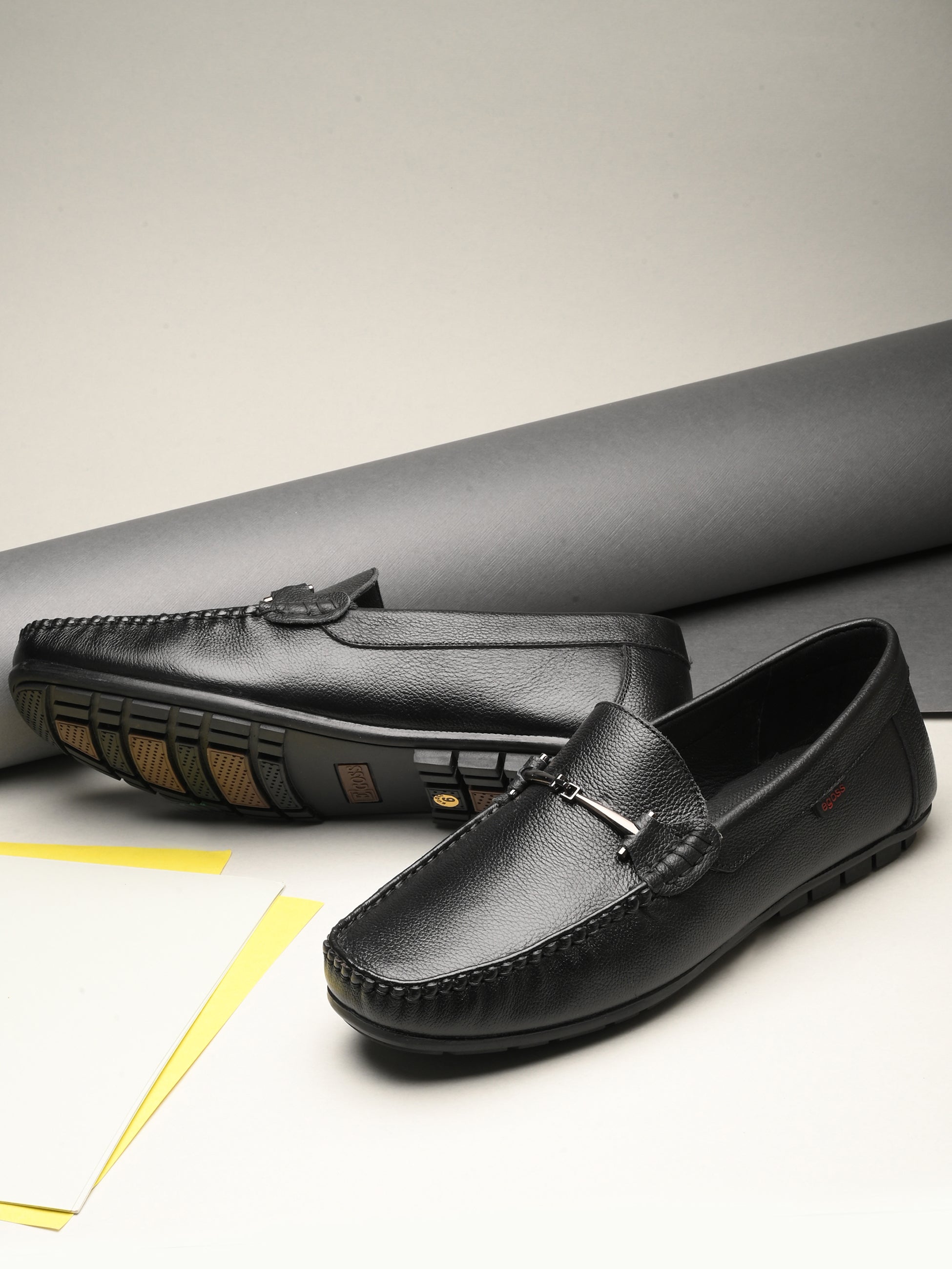 Egoss Casual Leather Loafers Shoes For Men - Main Image