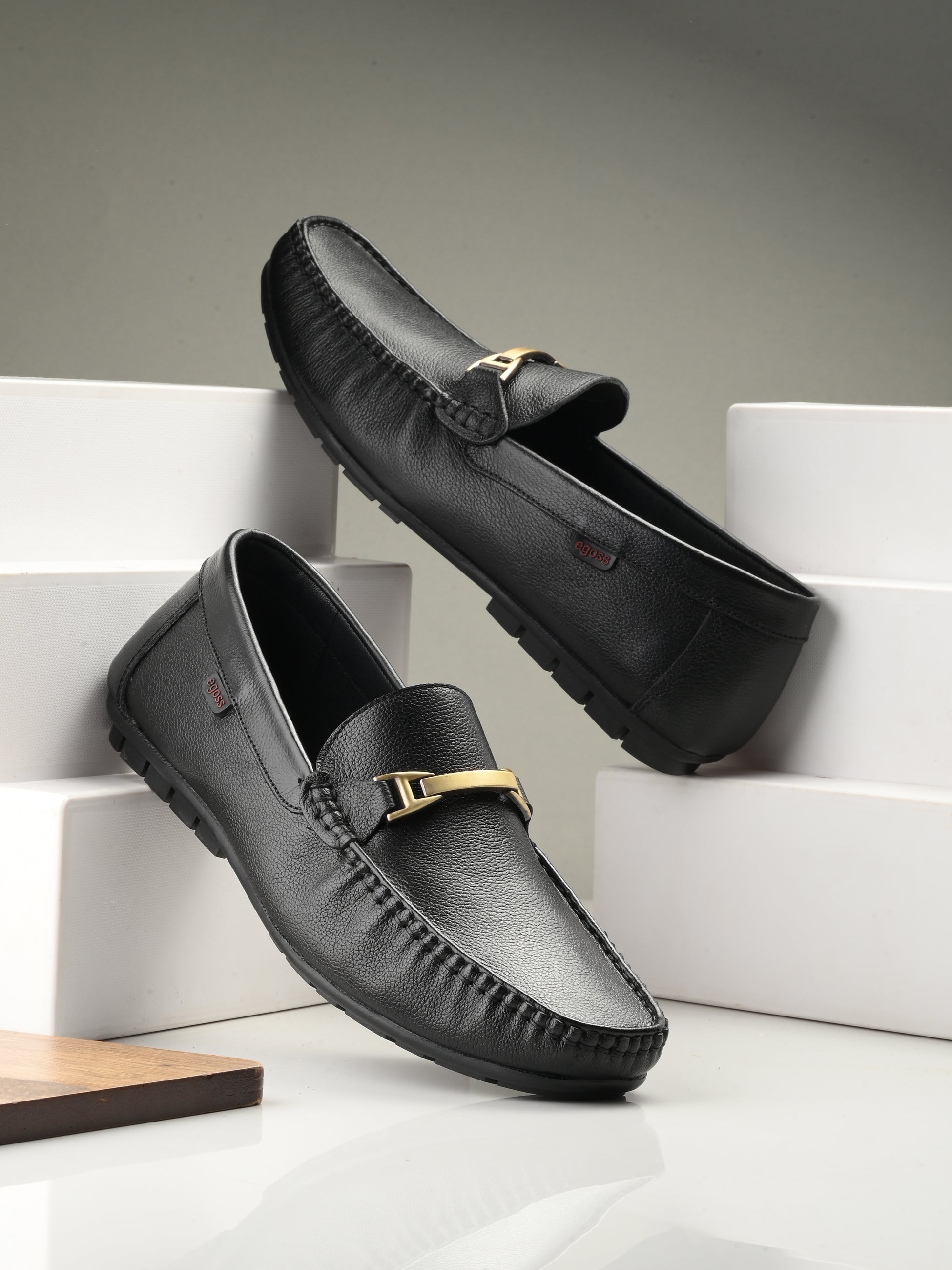 Egoss Casual Leather Loafers Shoes For Men