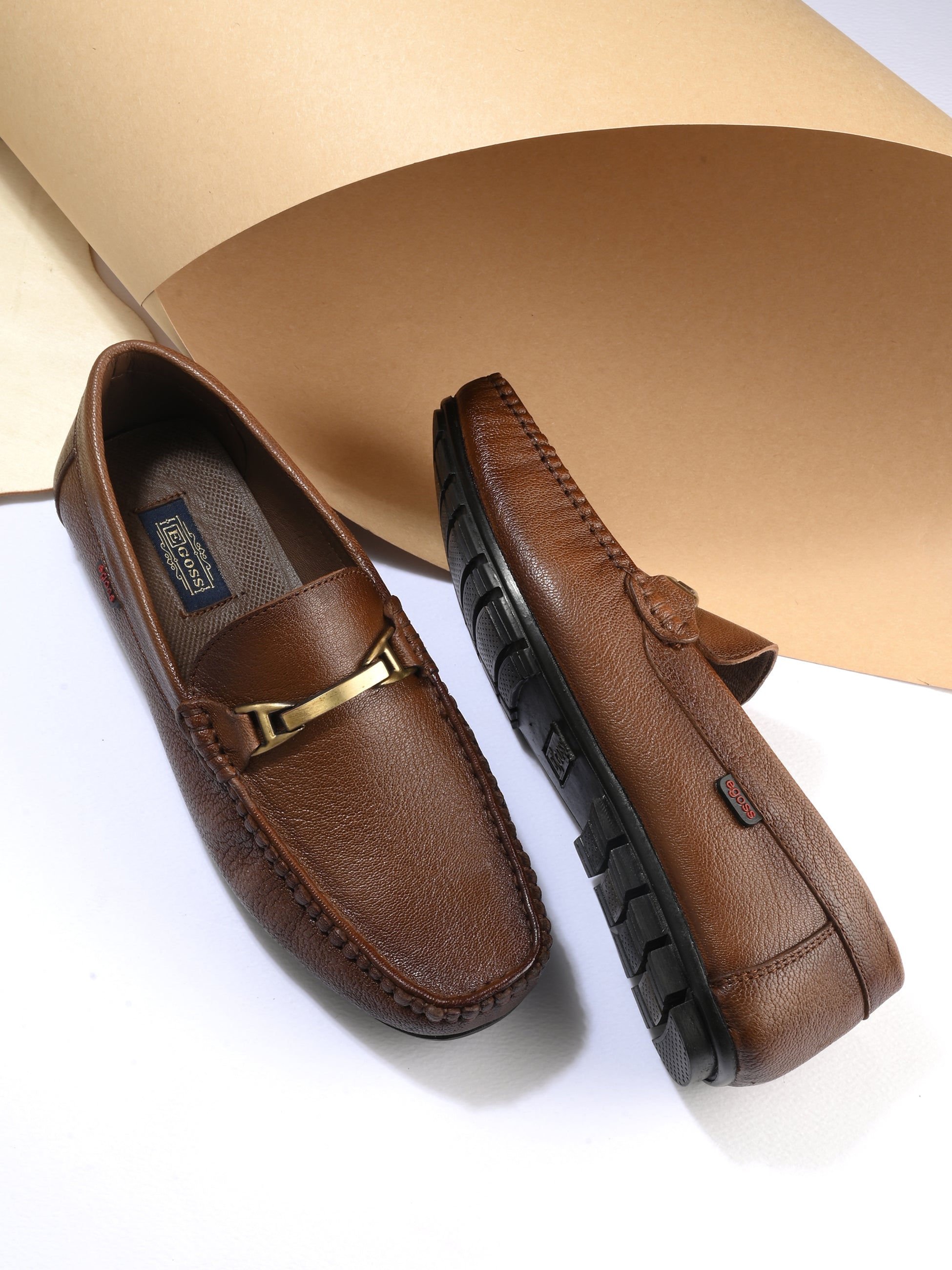 Egoss Casual Leather Loafers Shoes For Men