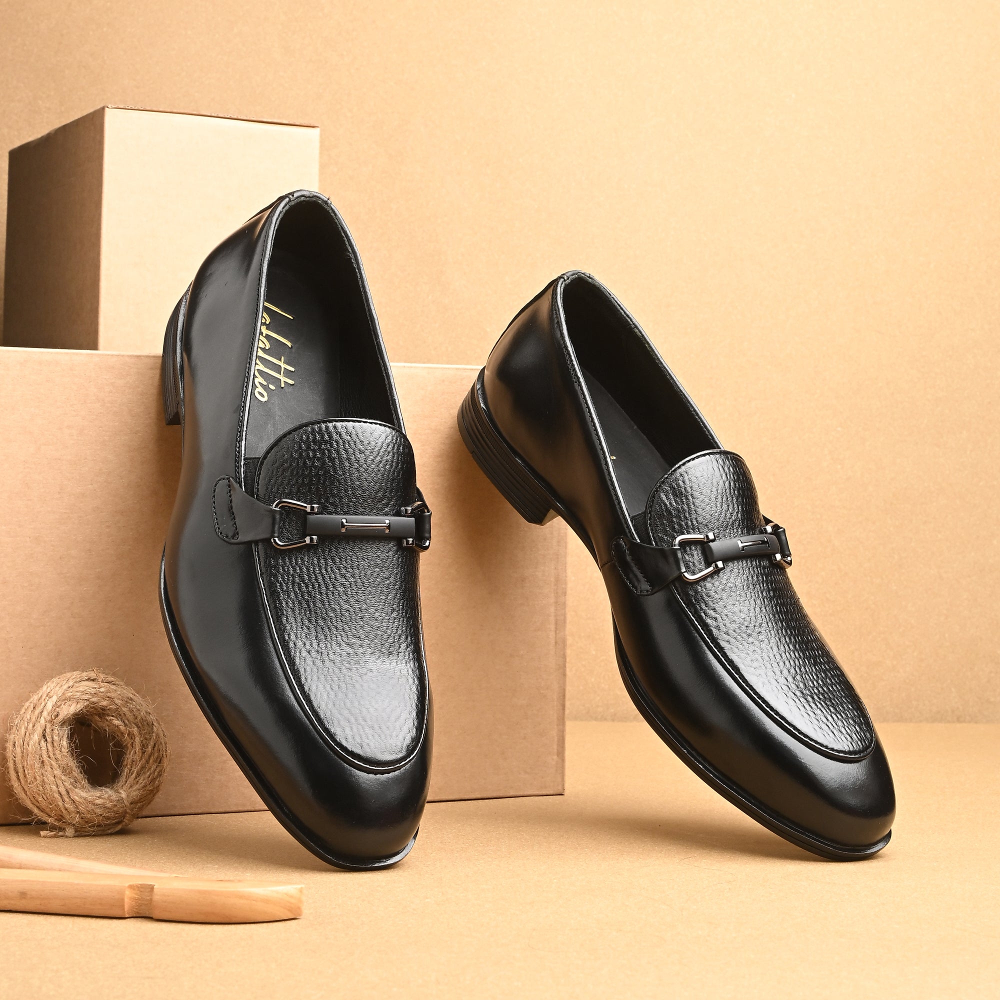 Buckled Party Loafers by Lafattio