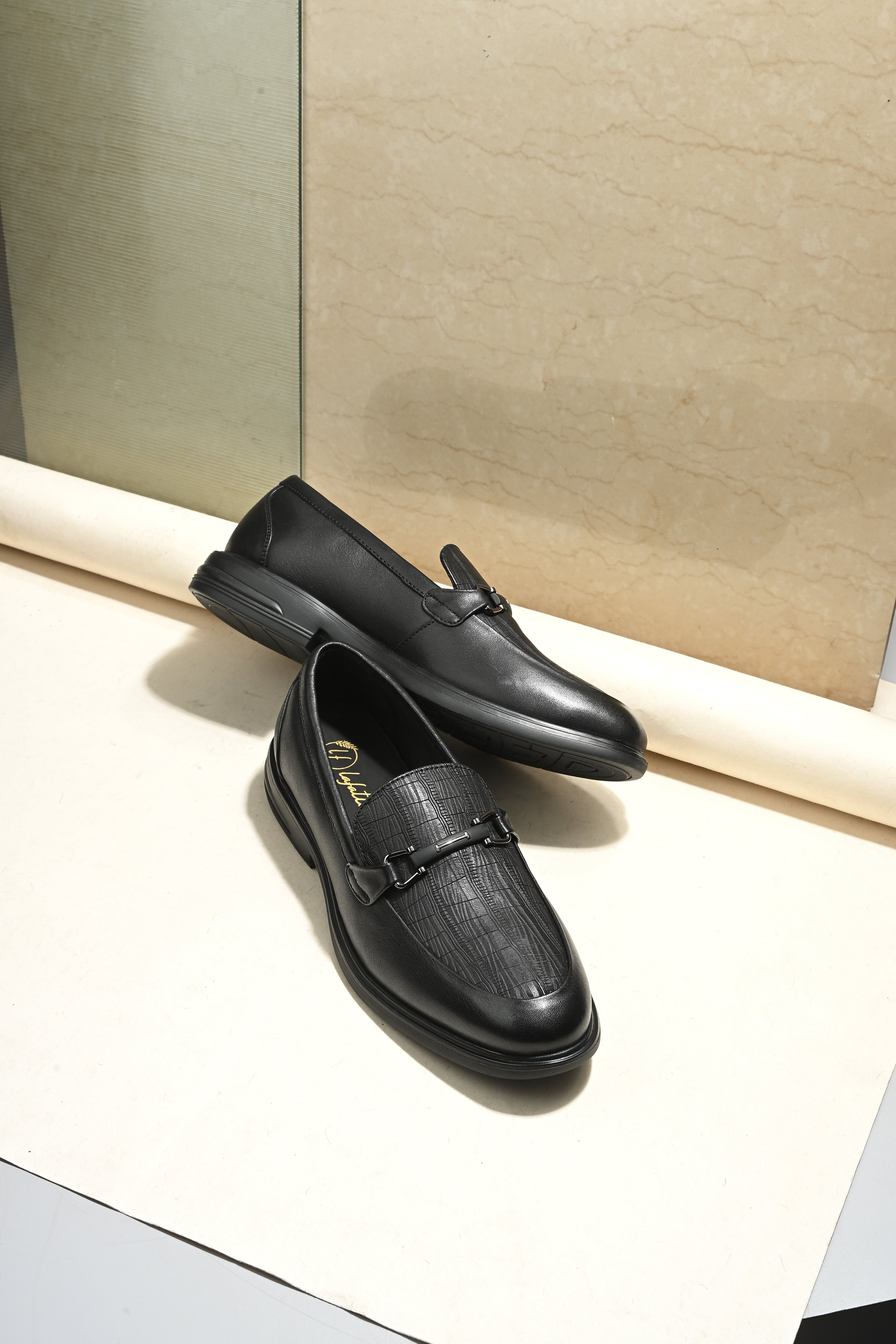 Buckled Party Loafers by Lafattio