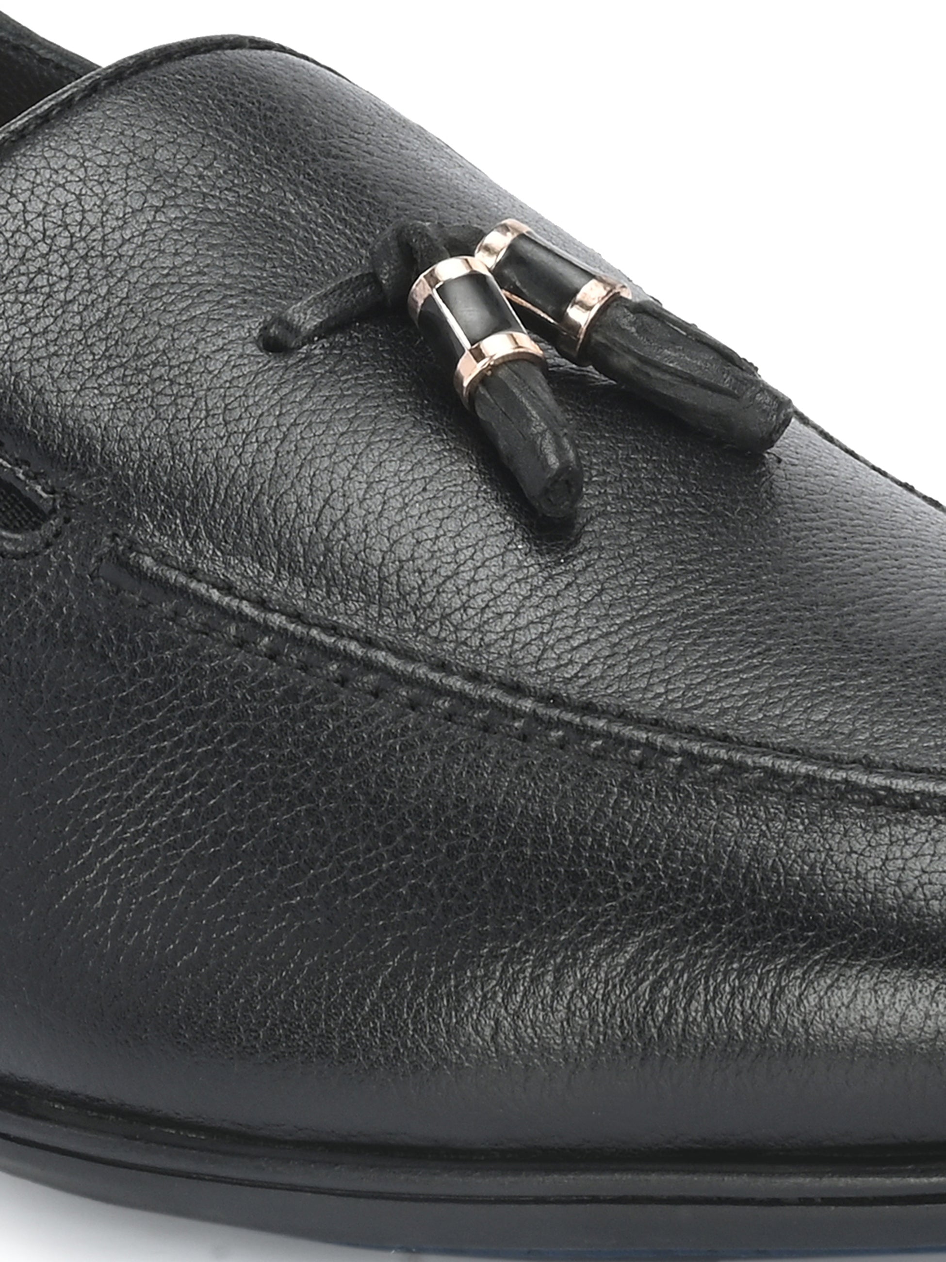 Egoss Gold Tassel Loafers for Men