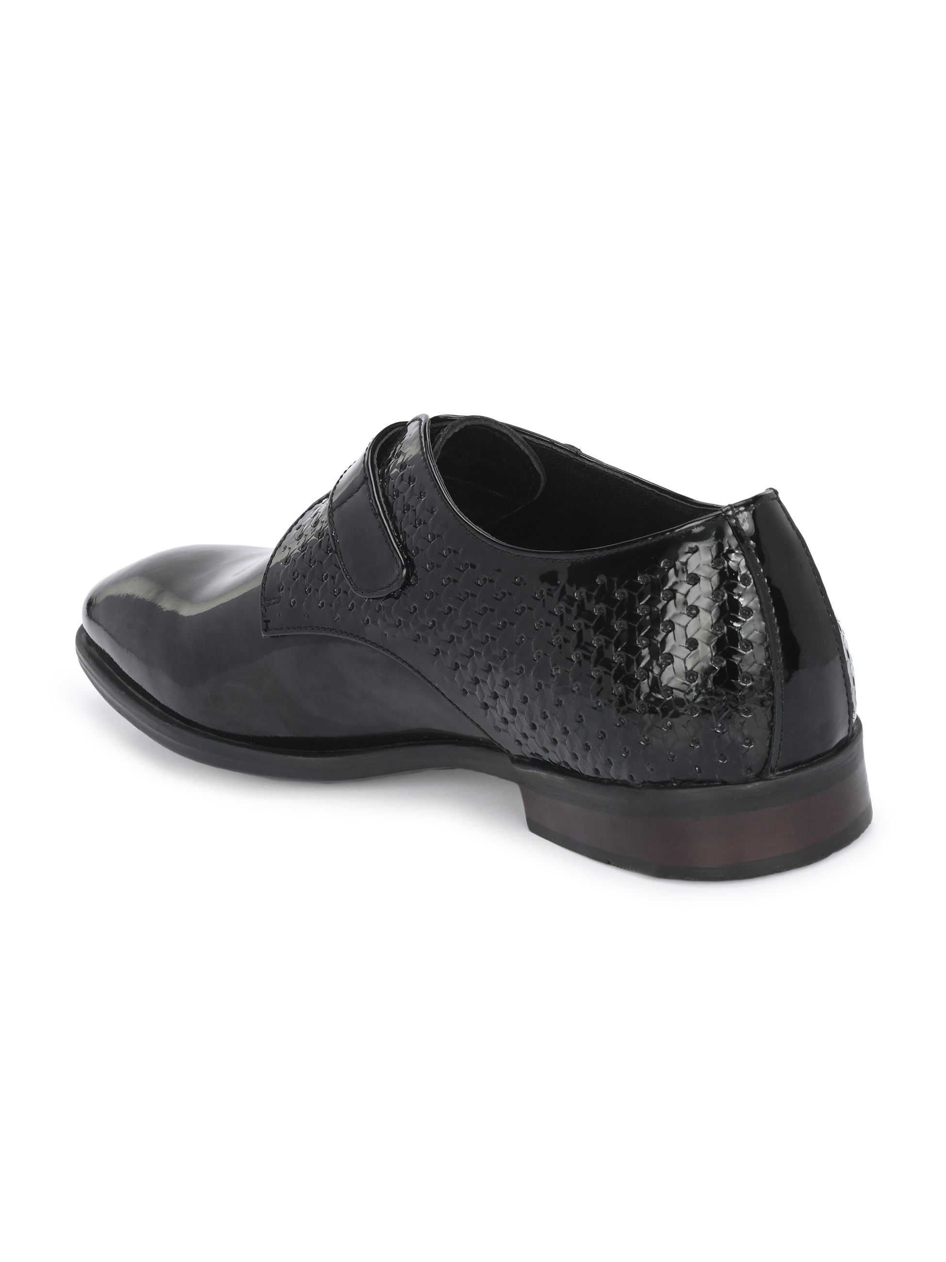 Egoss Platinum Buckled Shoes For Men
