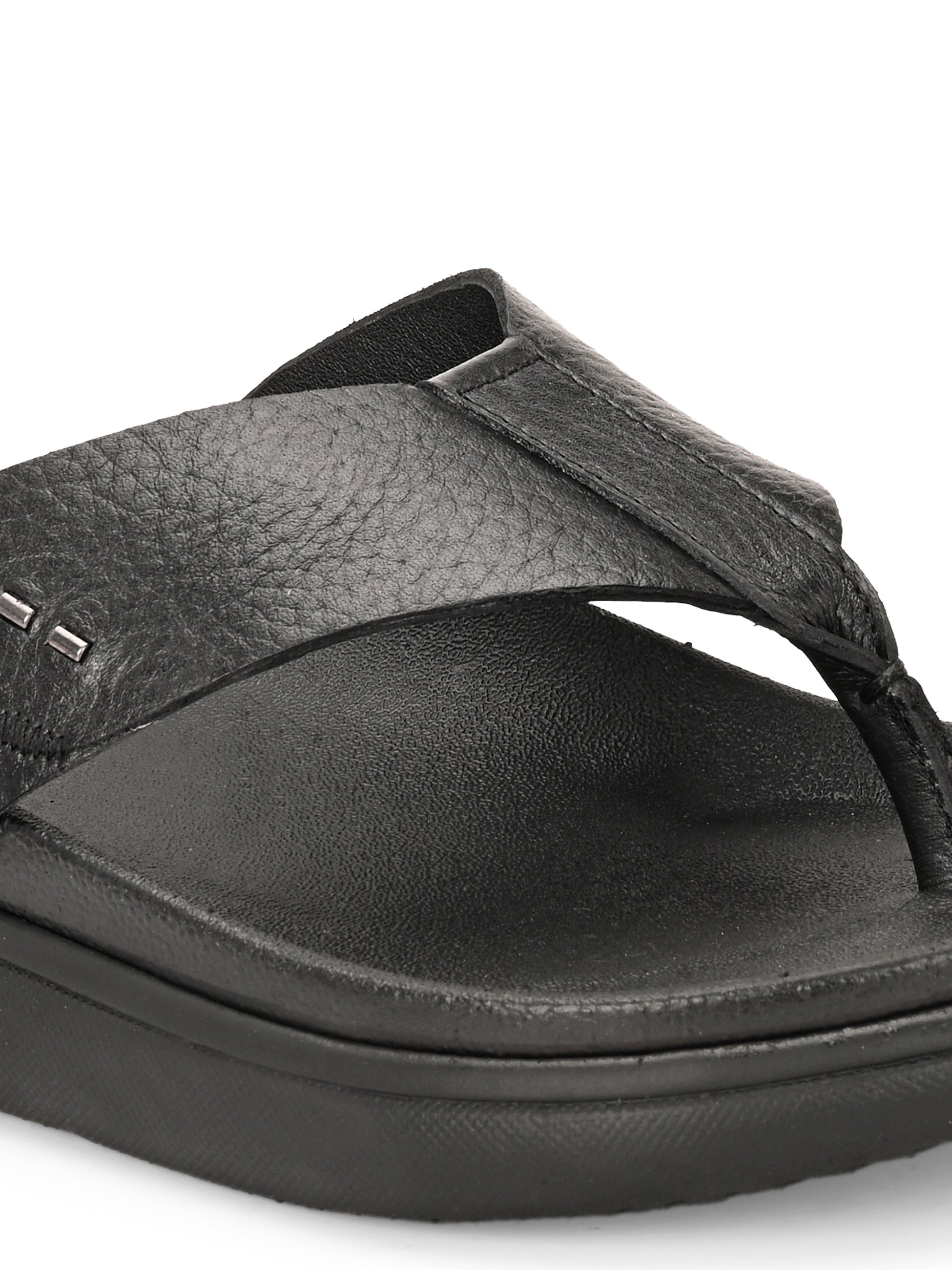 Comet Leather Slippers by Aspeerio