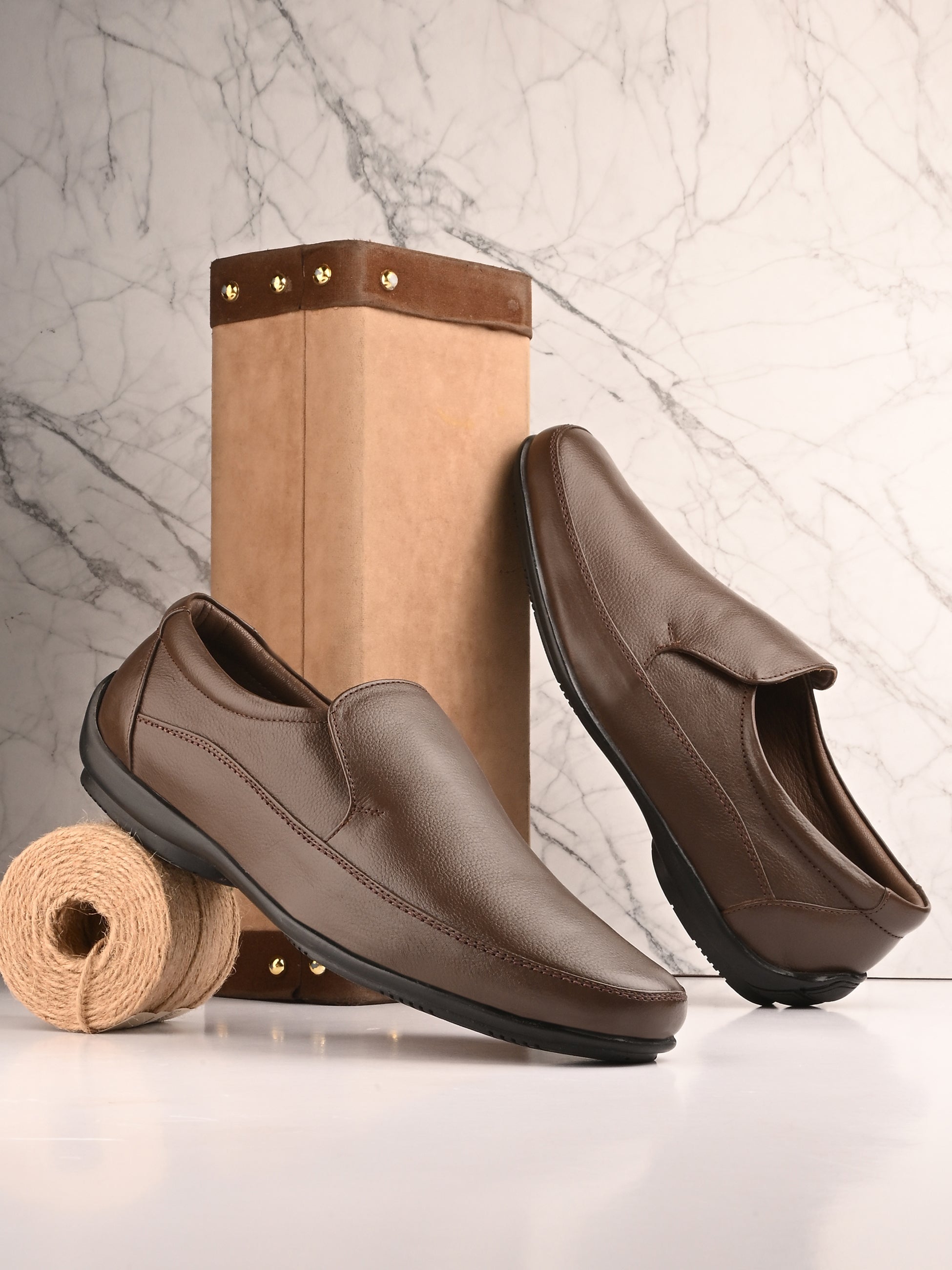 Egoss Comfortable Formal Slip On Shoes For Men