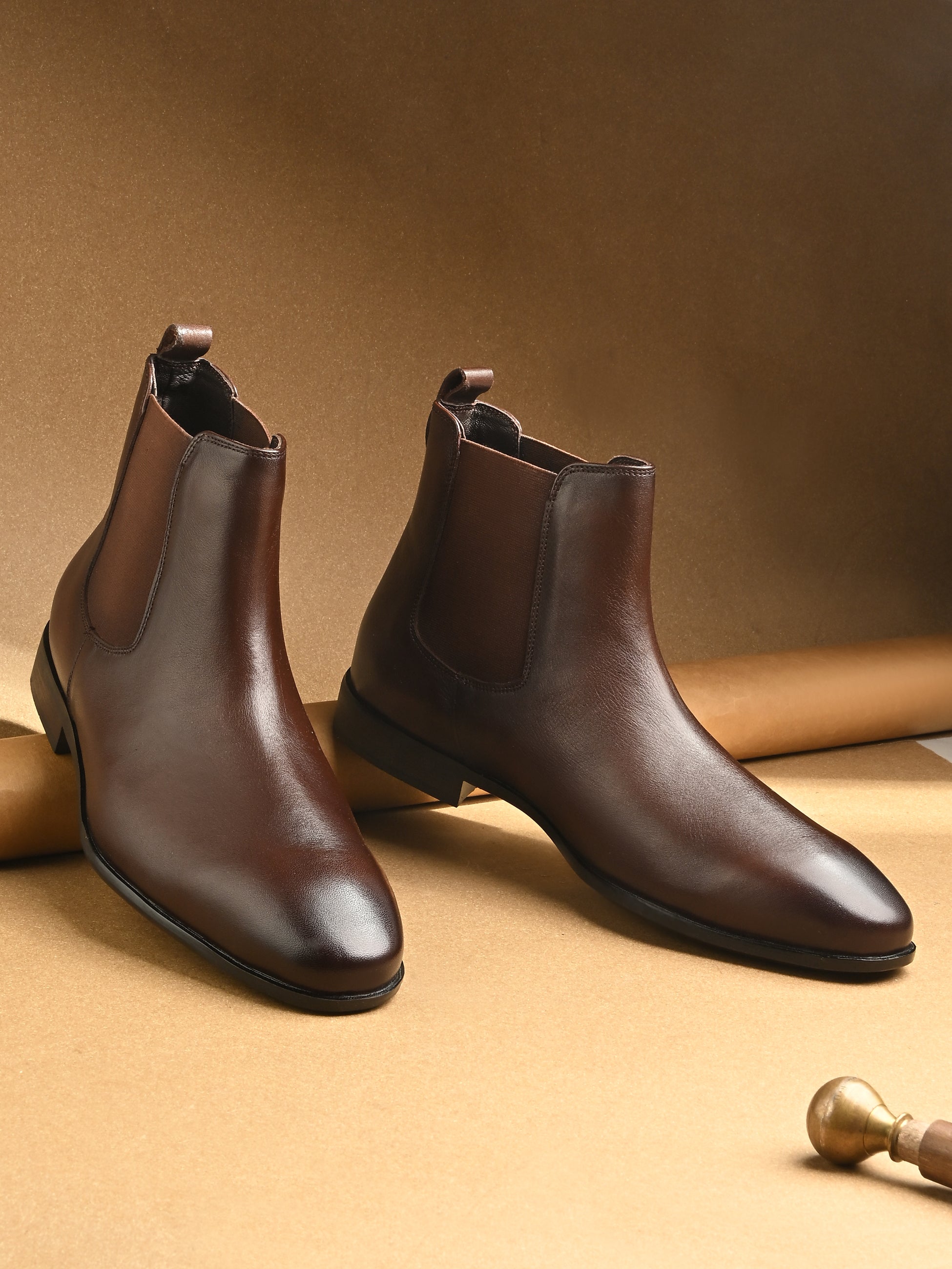 Rover Leather Chelsea Boots For Men