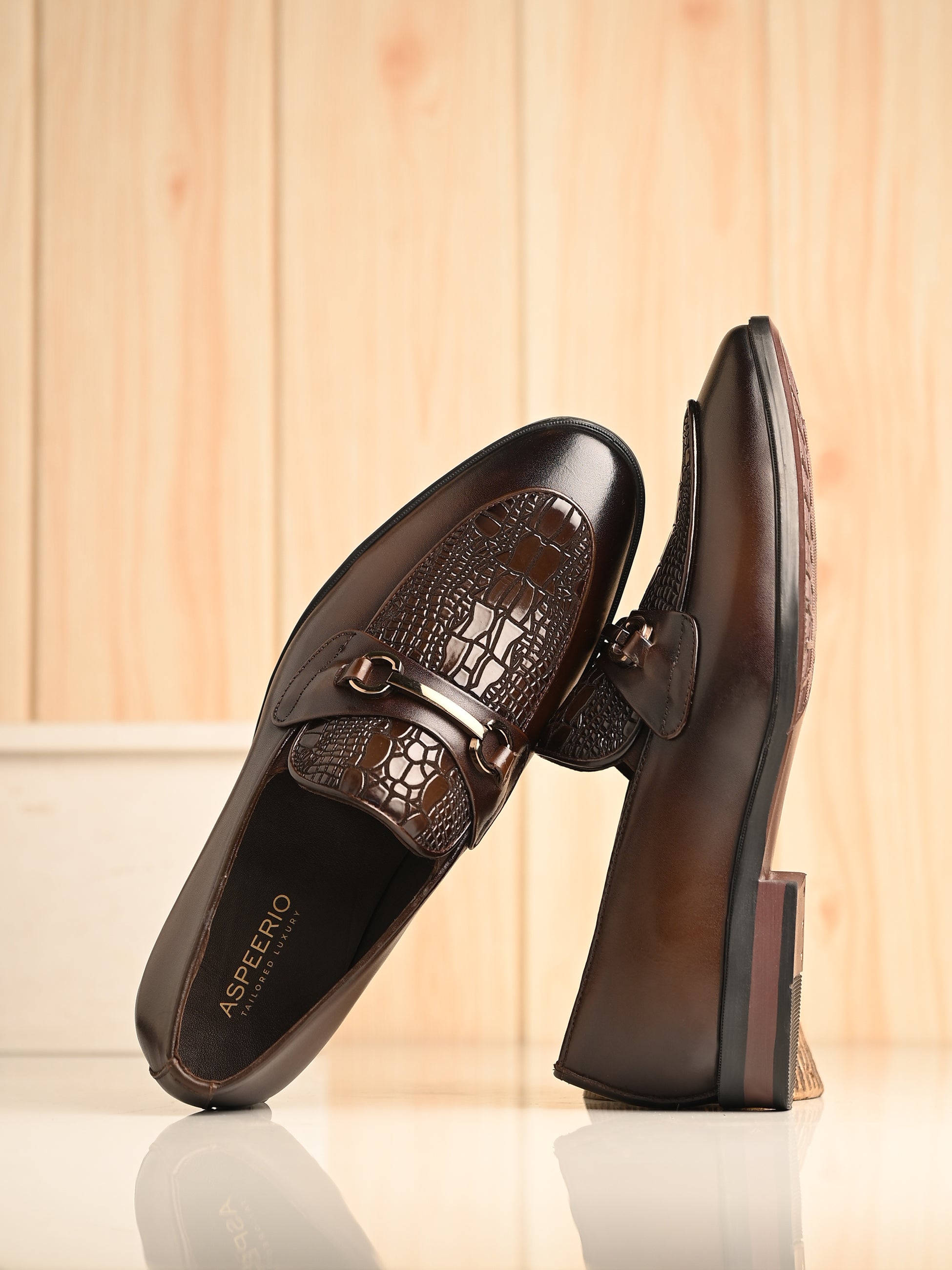 Titanium Party Loafers by Aspeerio