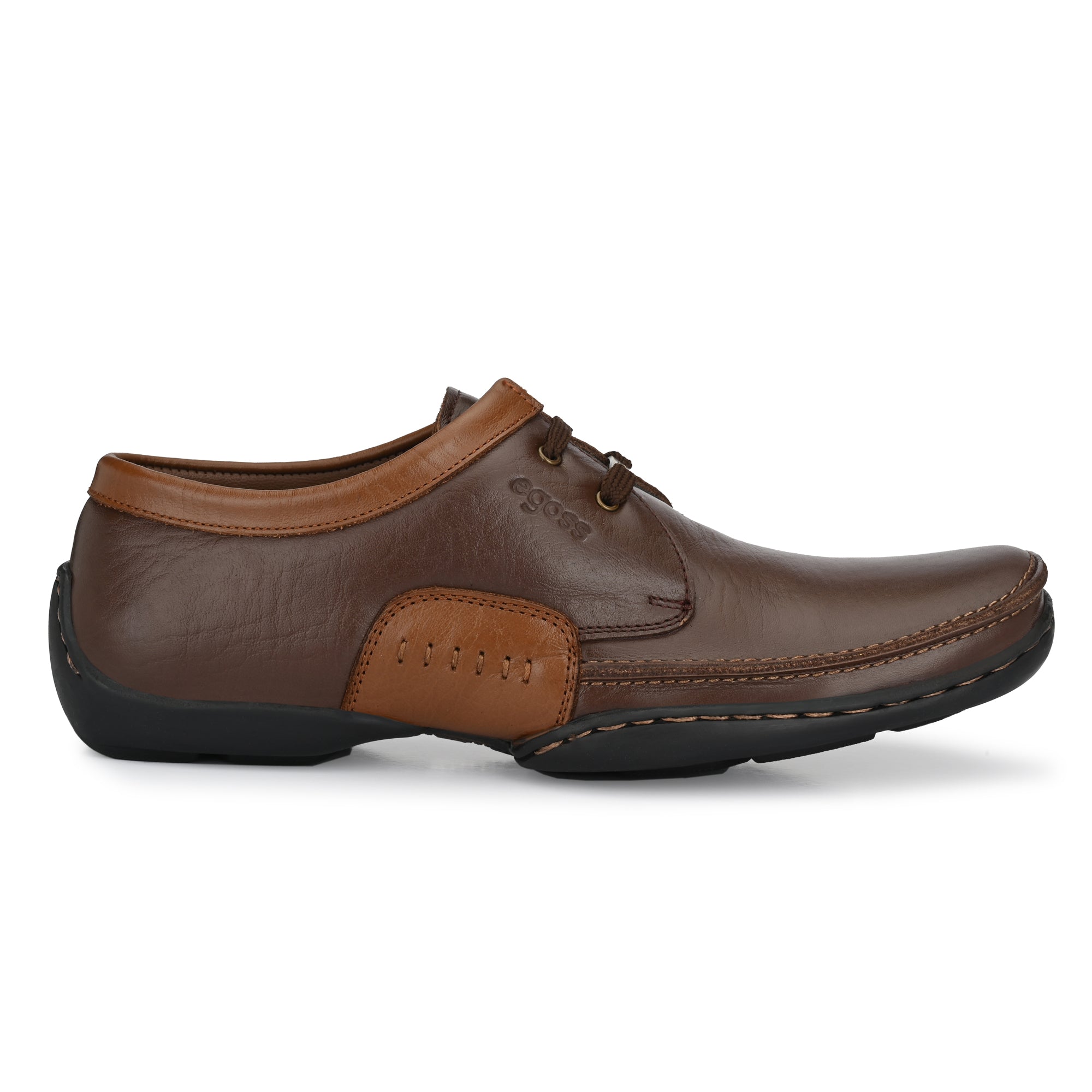 Egoss Casual Derby Lace Up Leather Shoes For Men