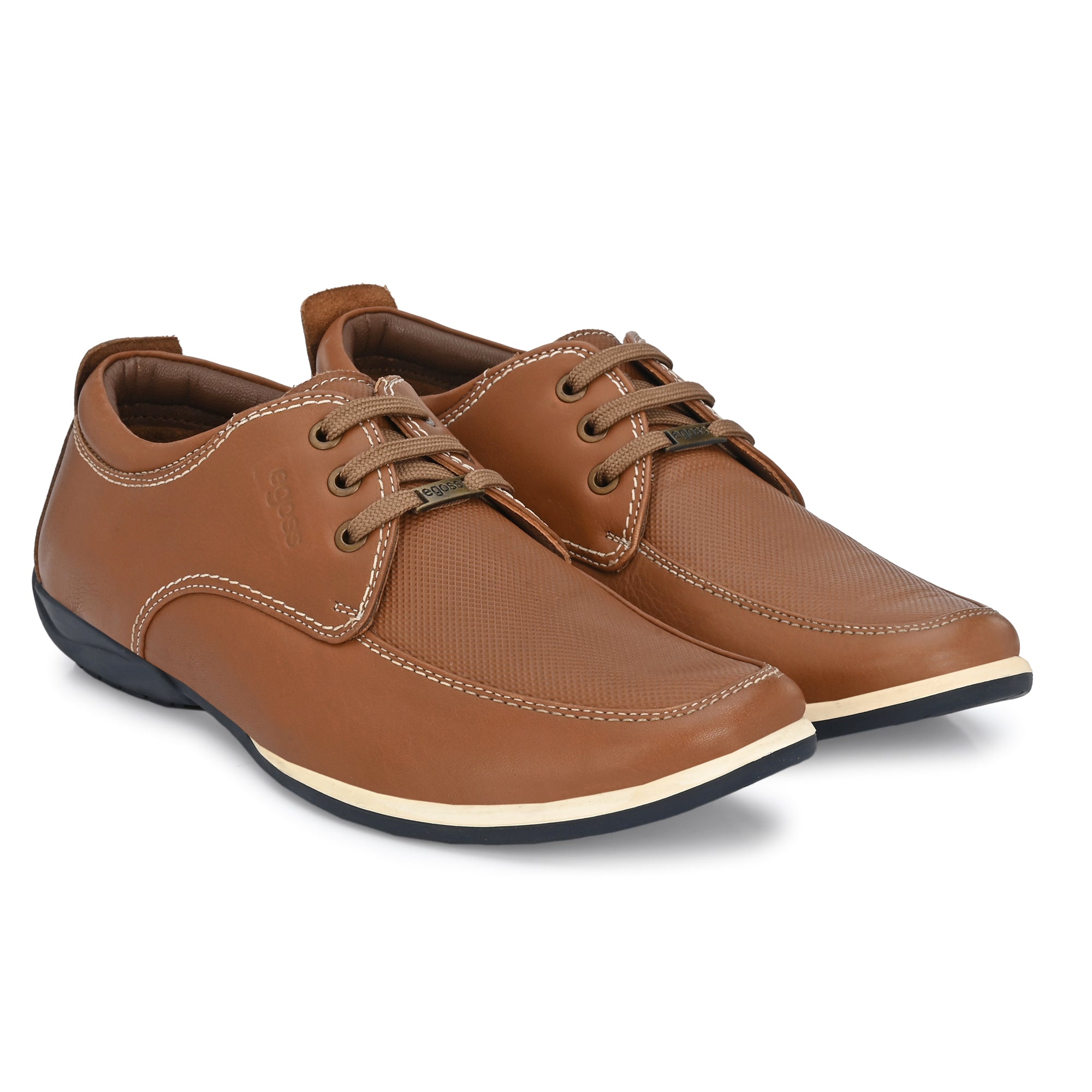 Egoss Casual Leather  Lace Up For Men
