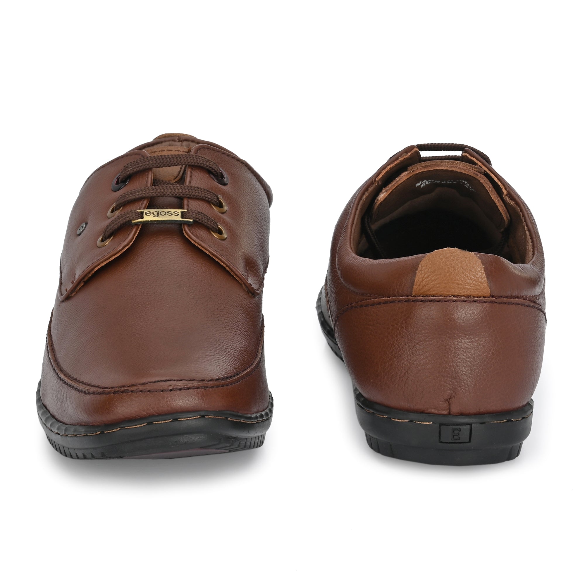 Egoss Leather Casual Lace Up Shoes For Men
