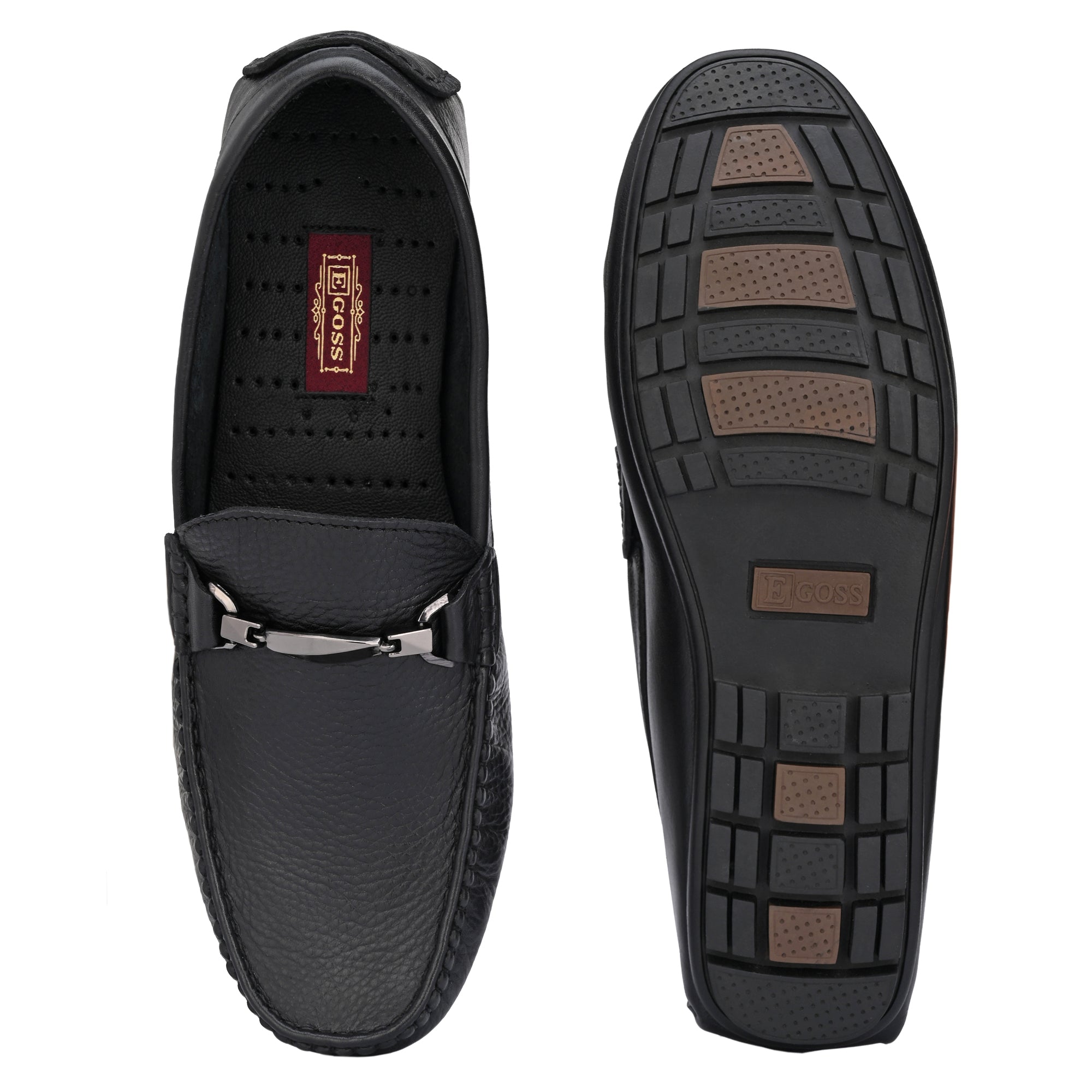 Egoss Leather Loafers Shoes For Men