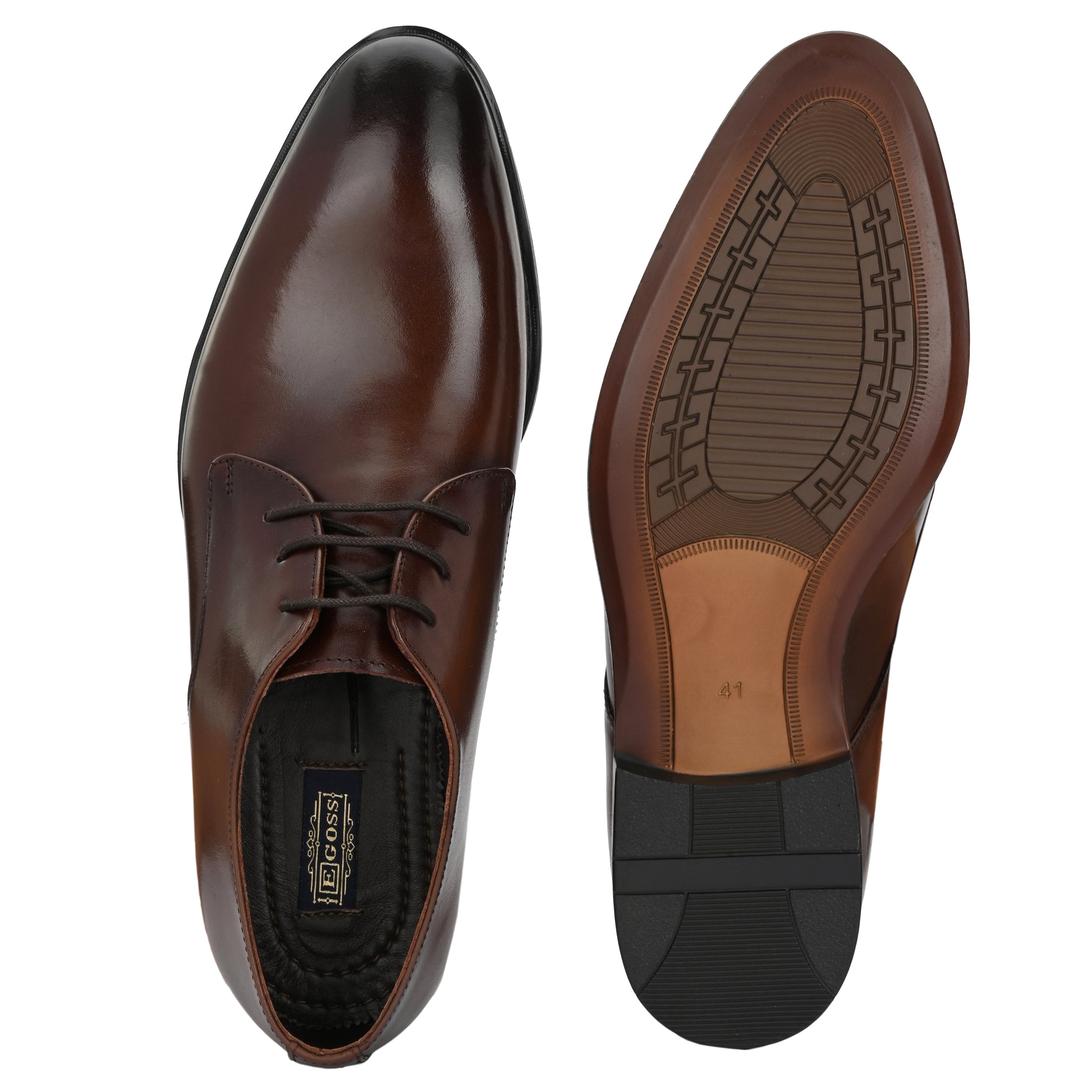 Egoss Formal Lace-Up Leather Shoes For Men