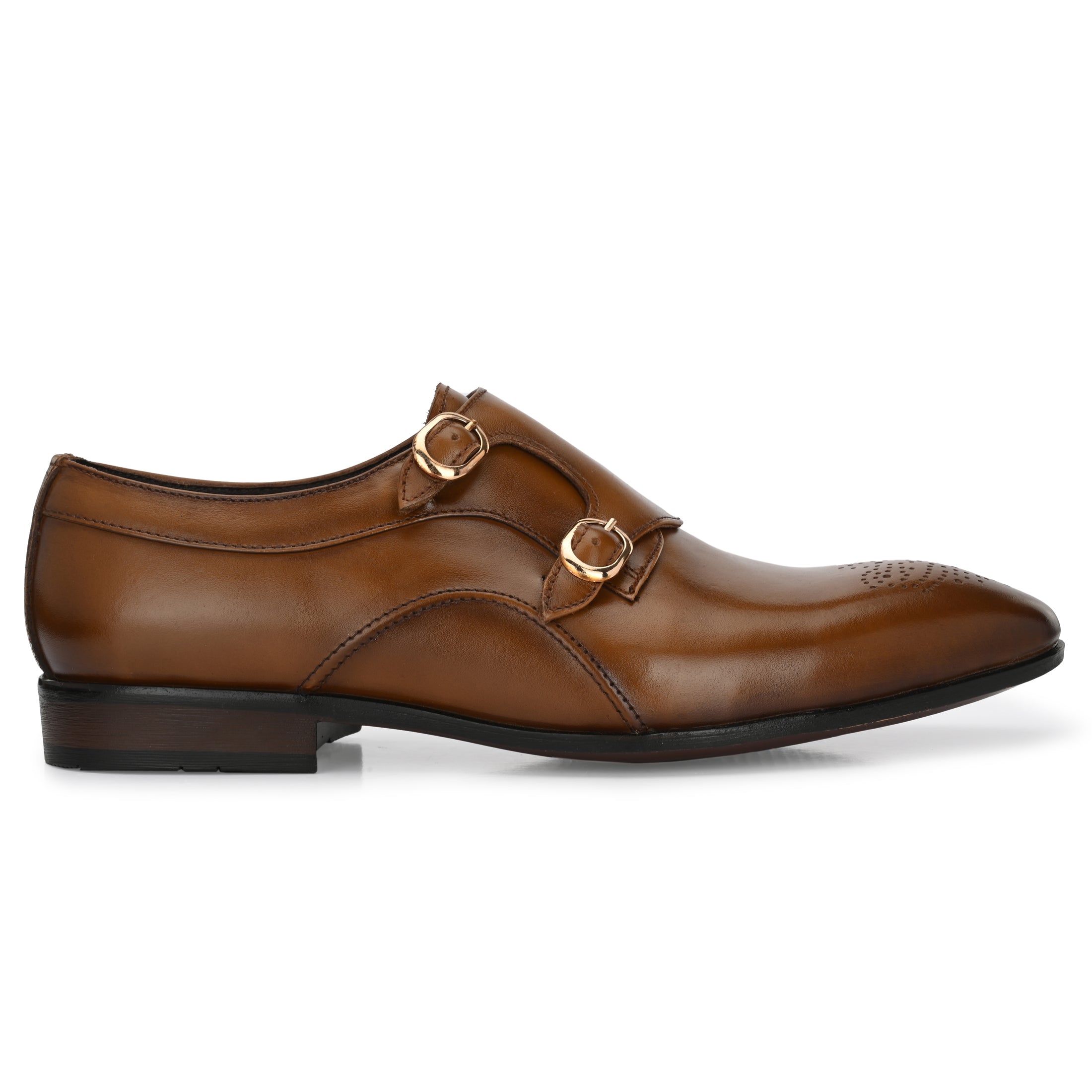 Formal Leather Buckled Shoes For Men