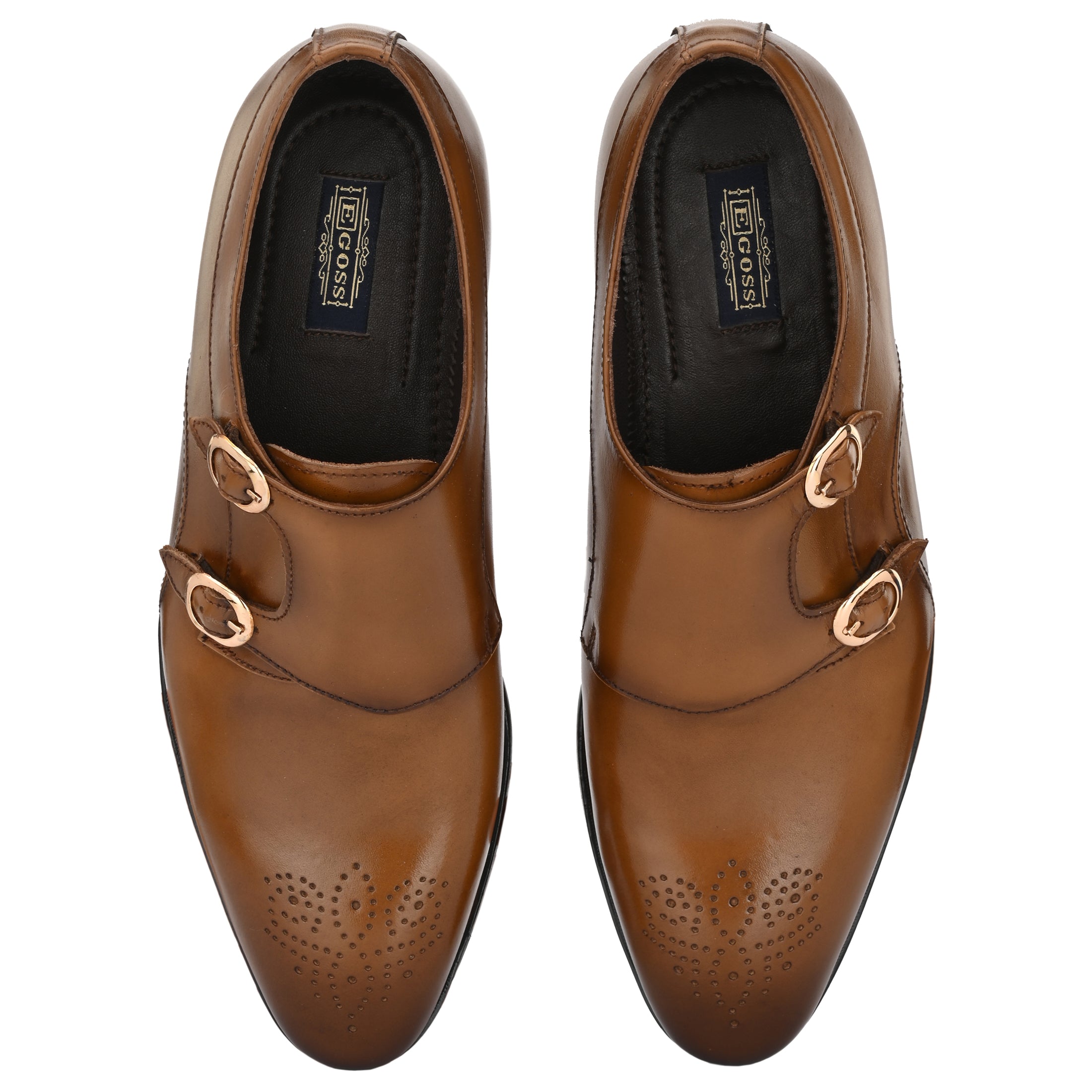 Formal Leather Buckled Shoes For Men