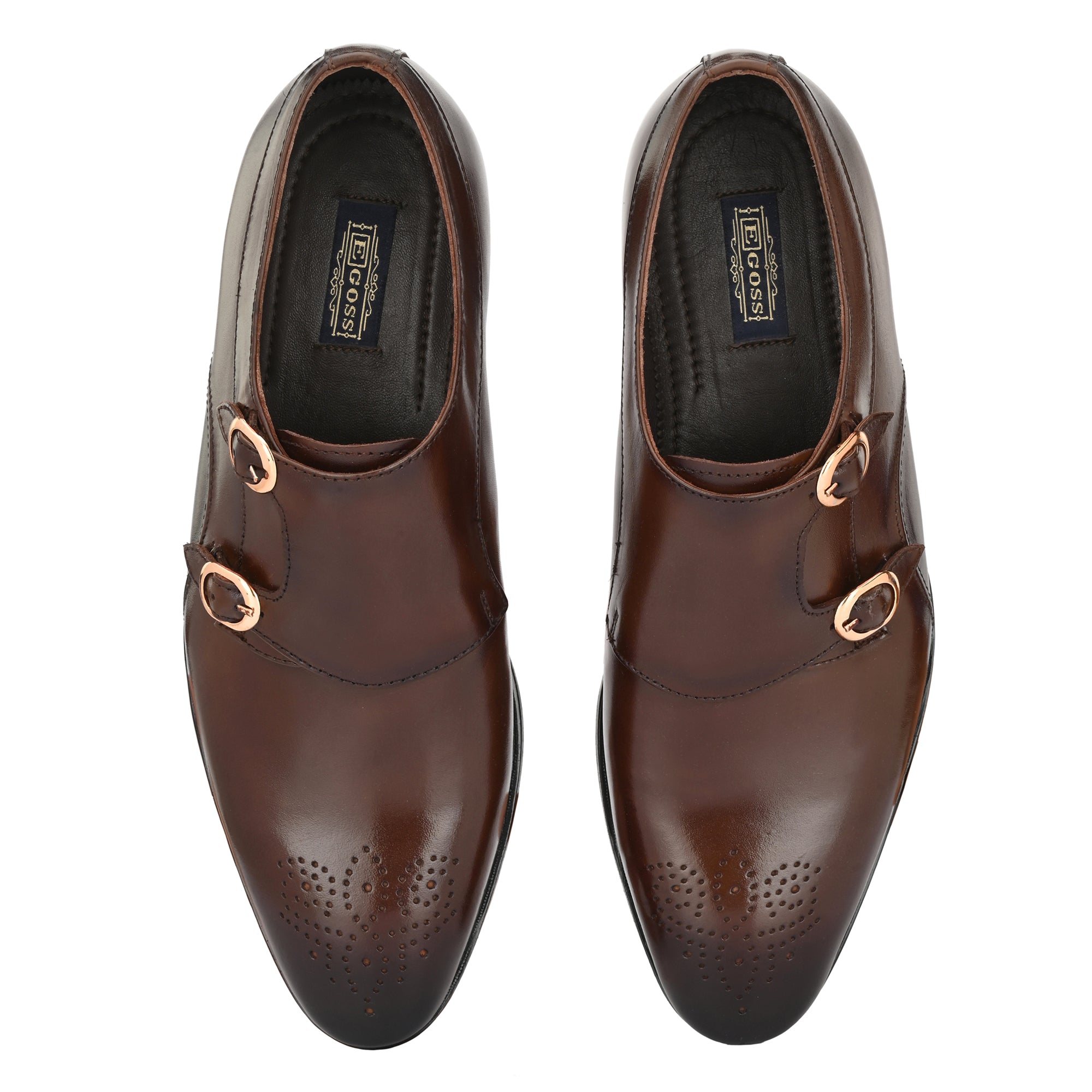 Formal Leather Buckled Shoes For Men