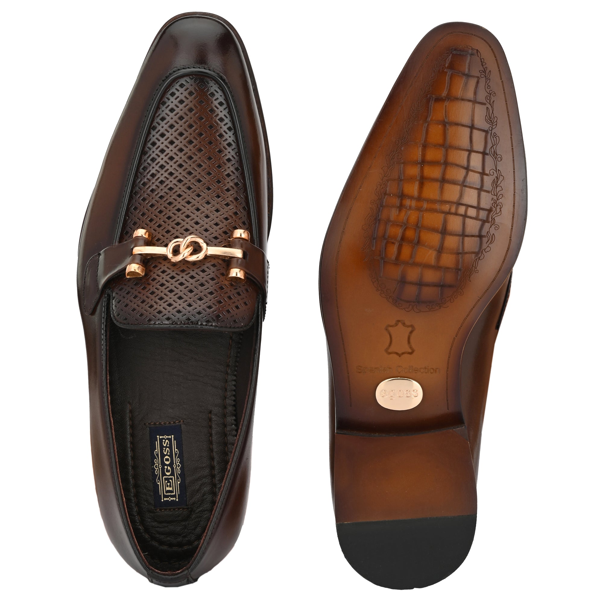 Buckled Formal Loafers For Men by Egoss