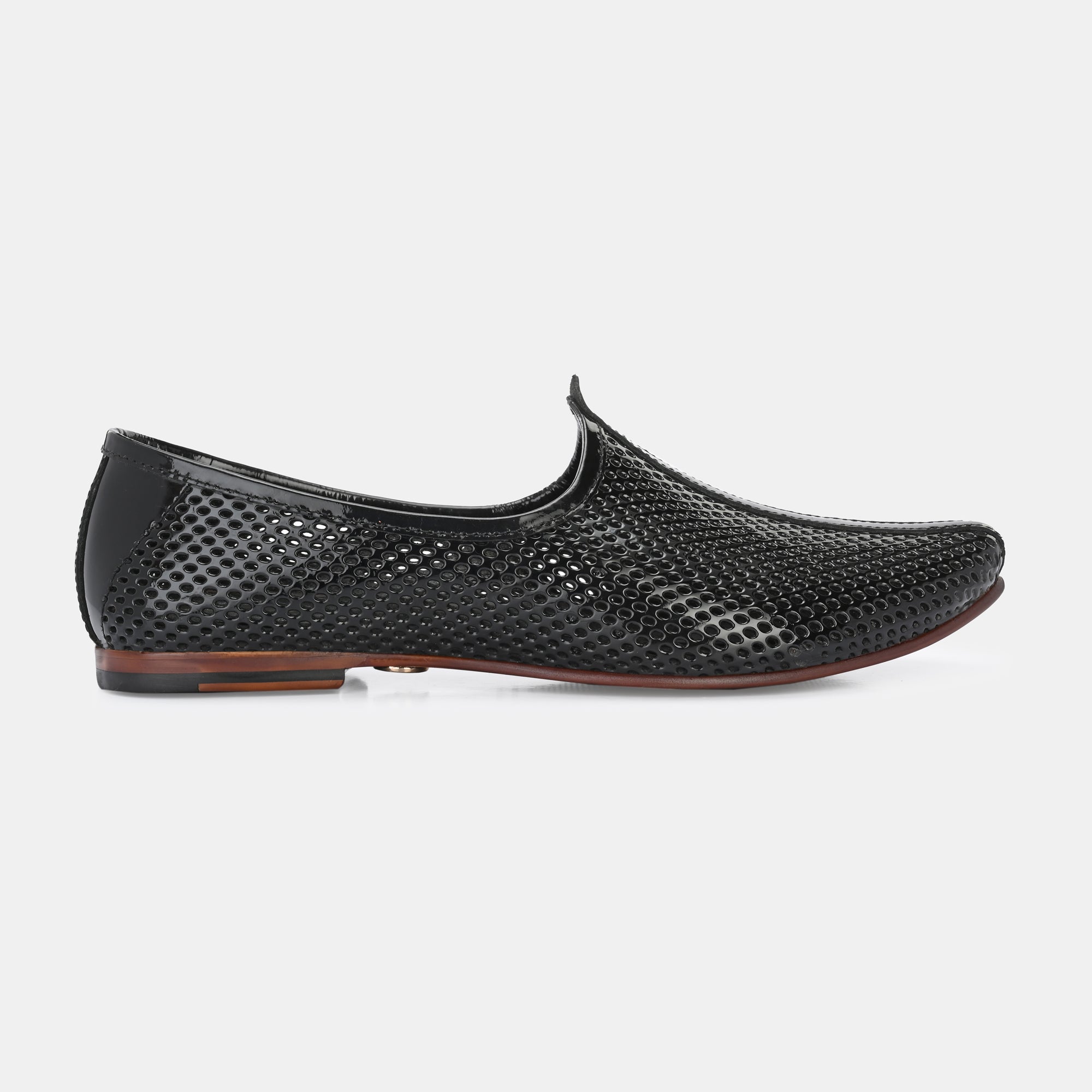 Patent Black Malaga Jooti by Lafattio