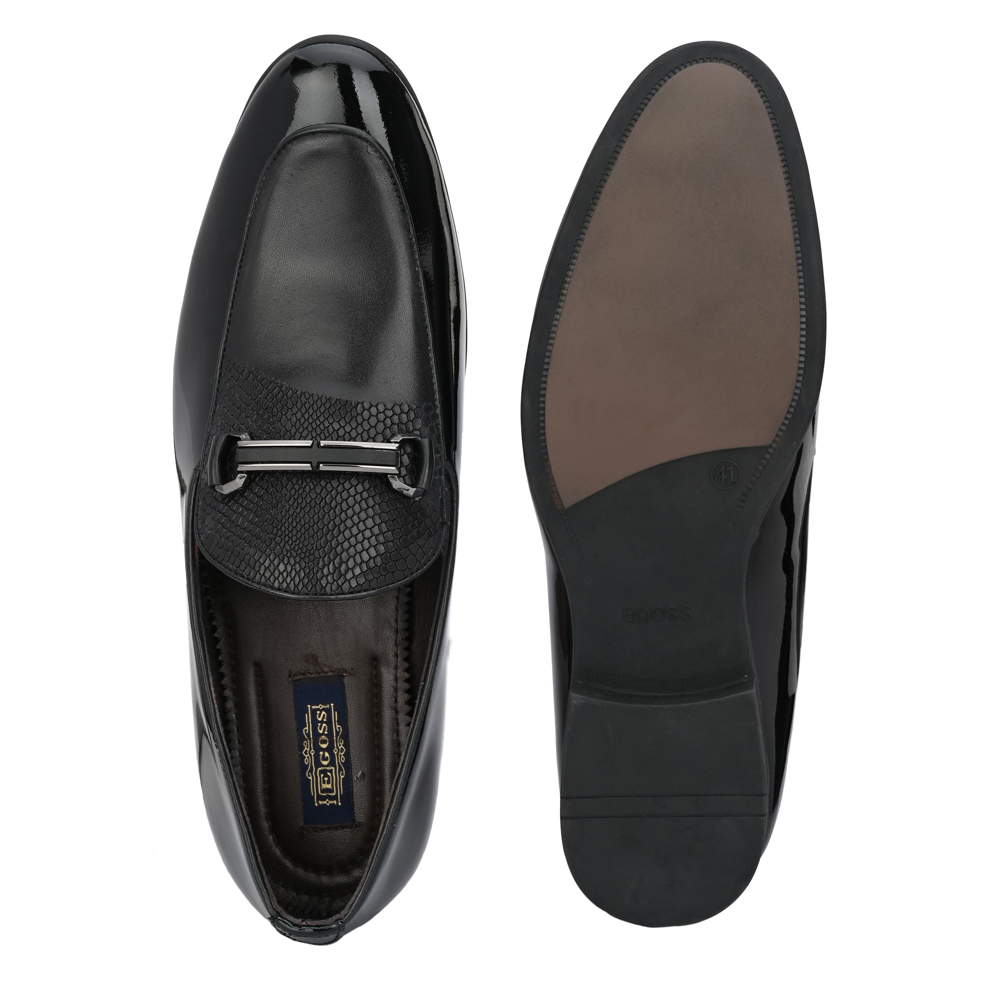 Egoss Buckled Formal Loafers Shoes For Men
