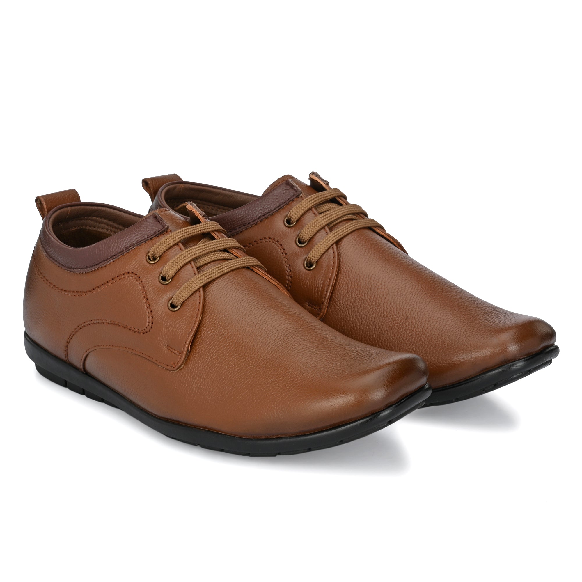 Egoss Casual Genuine Leather Derby Shoes For Men